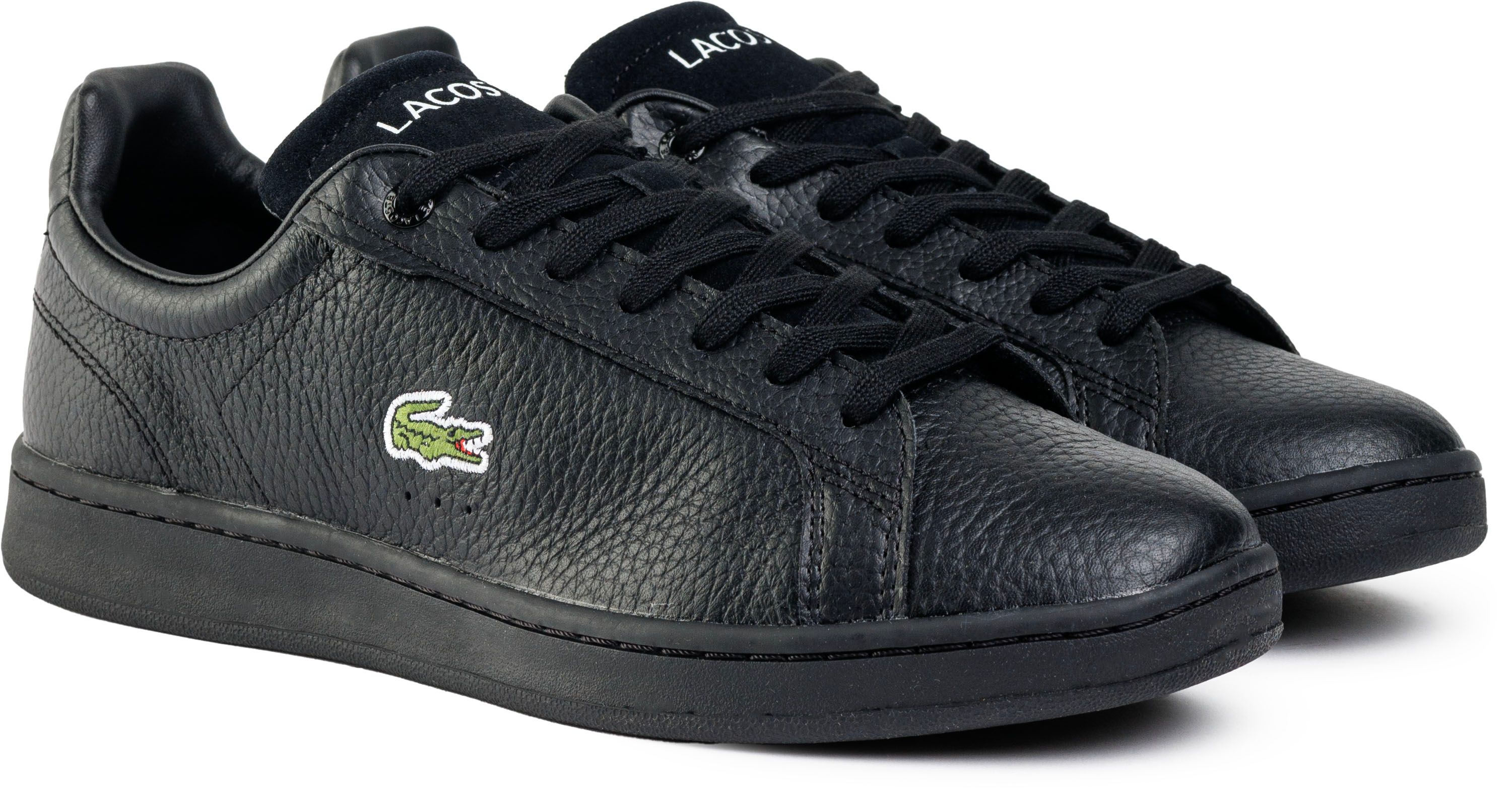 Mens Lacoste Carnaby Pro Trainers In Black Soletrader