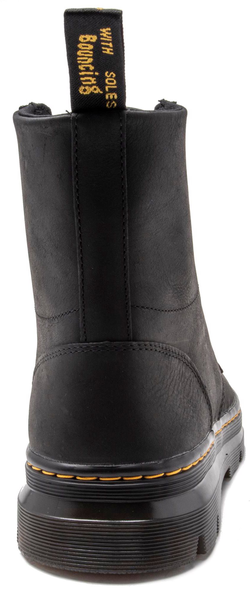 Herren Dr Martens Combs Stiefel In Schwarz Soletrader