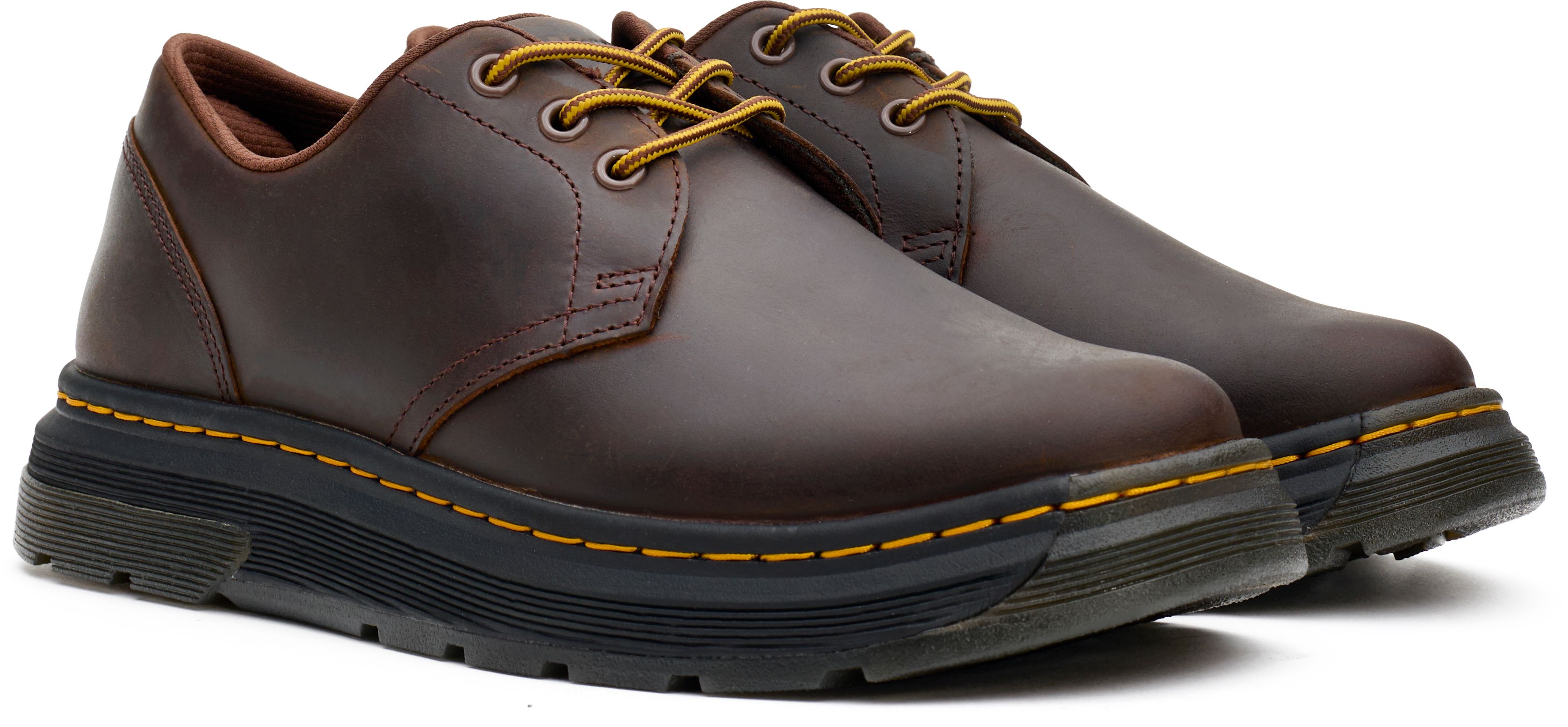 Brown low top doc martens online