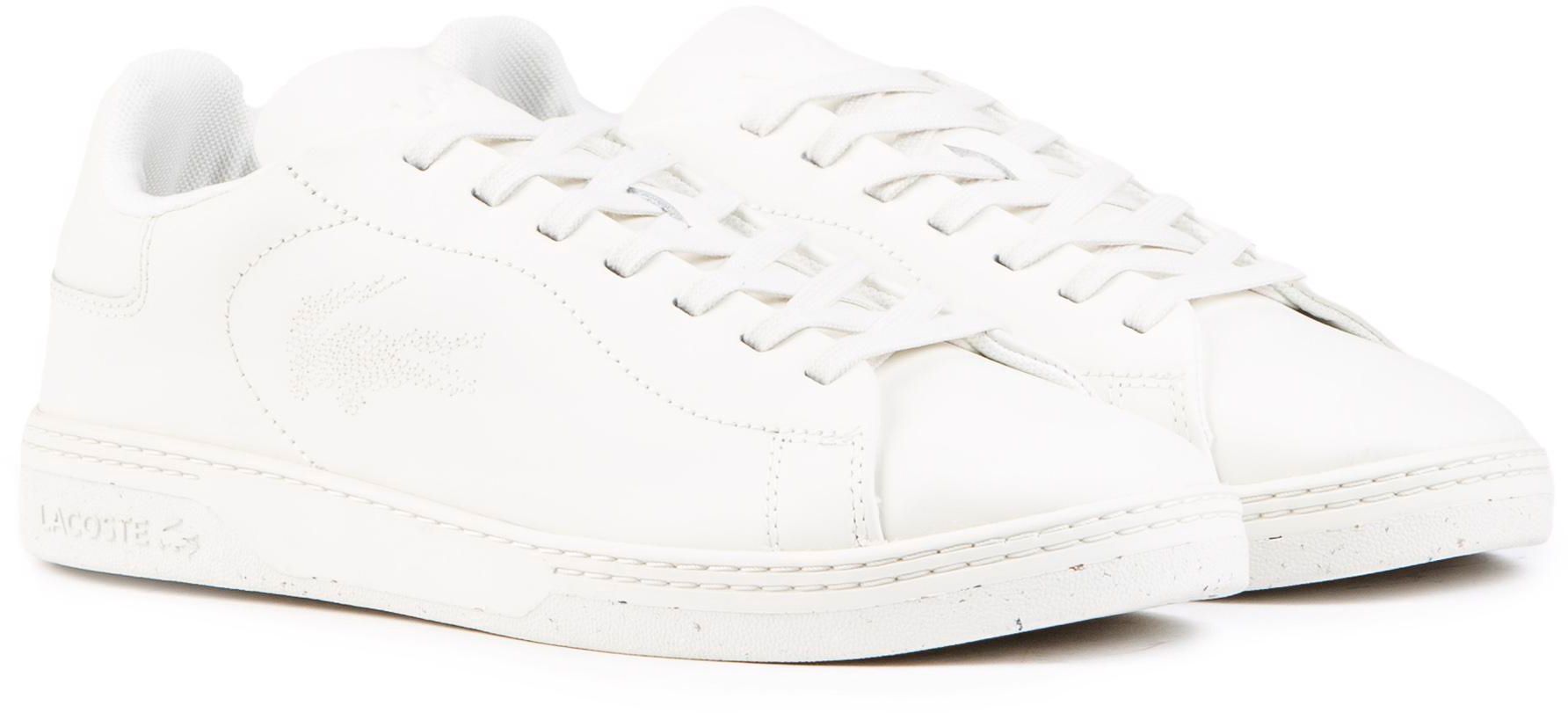 Women's shops white lacoste plimsolls