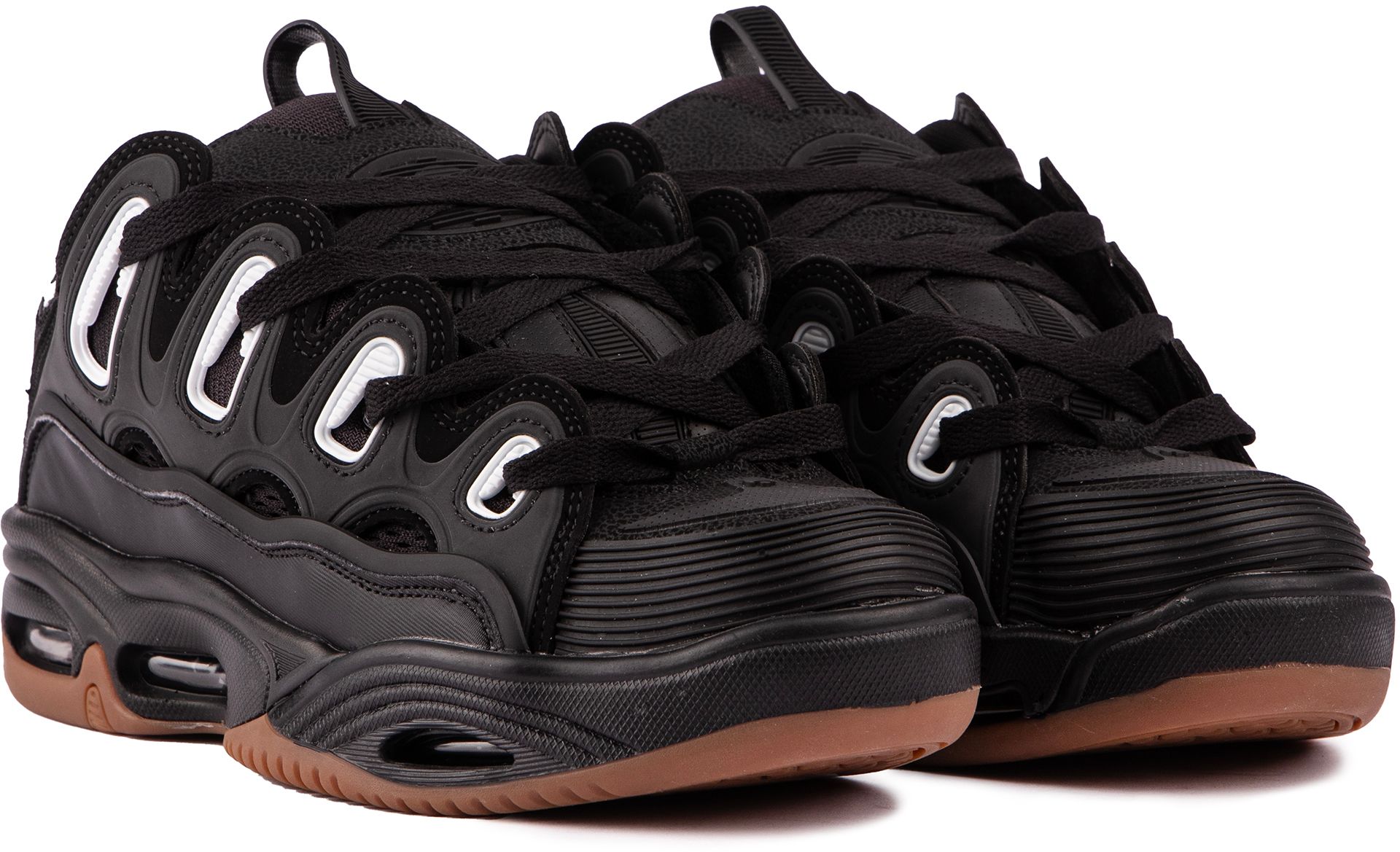 Mens Osiris D3 2001 Trainers In Black Gum Soletrader