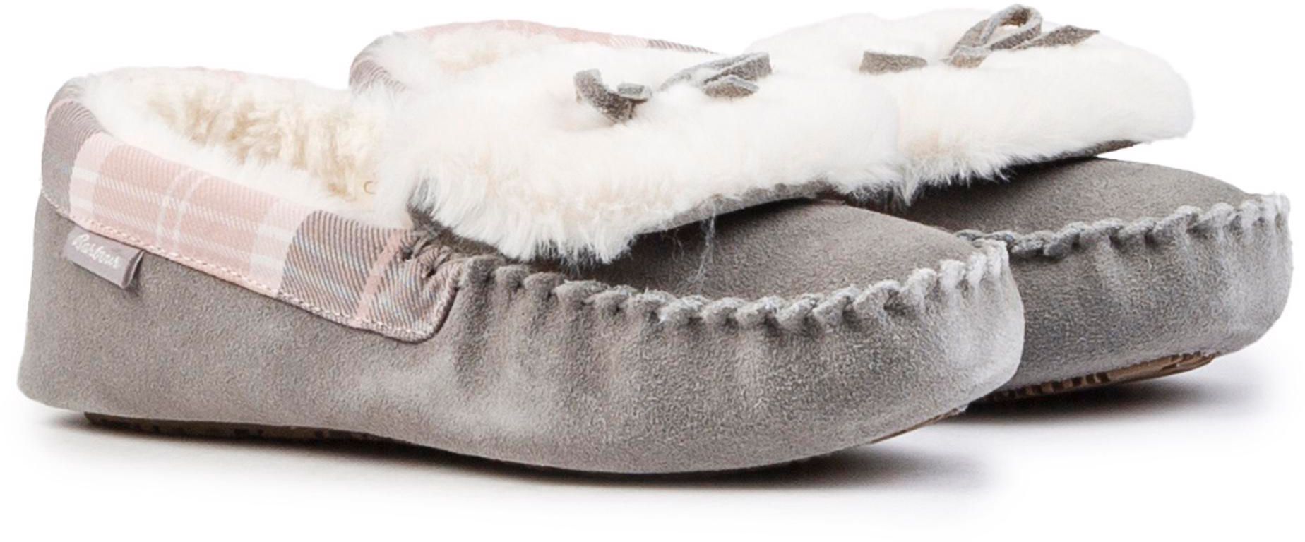Womens Barbour Darcie Slippers In Grey Soletrader