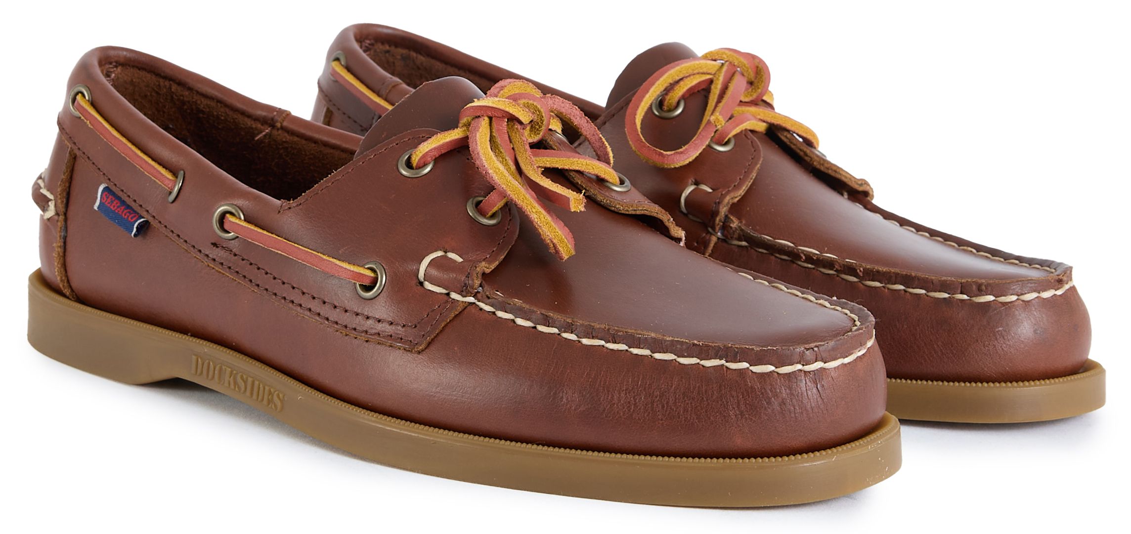 Mens Sebago Dockside Portland Shoes In Brown Honey | Soletrader display picture 2