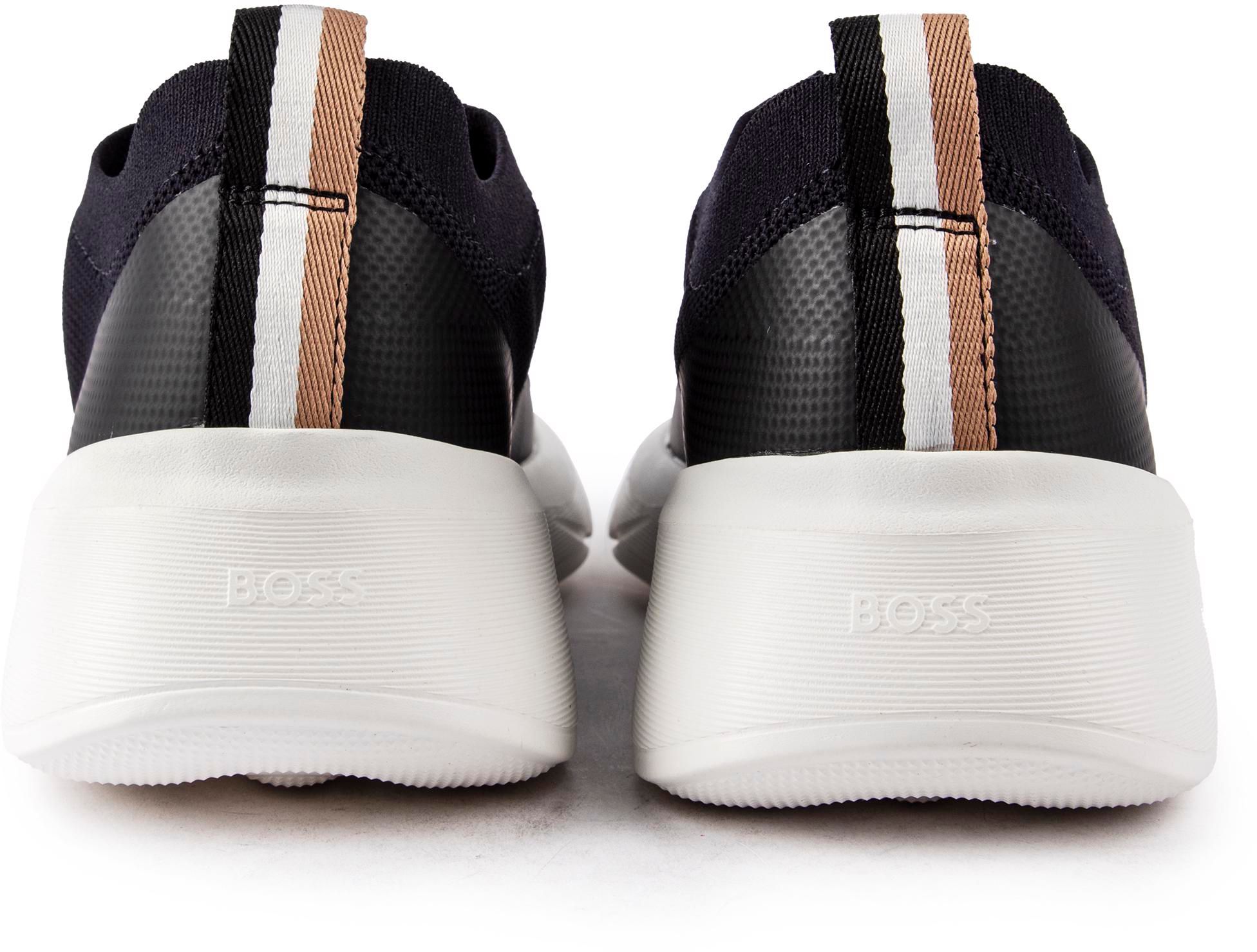 Mens Boss Dean Run Trainers In Navy Blue | Soletrader