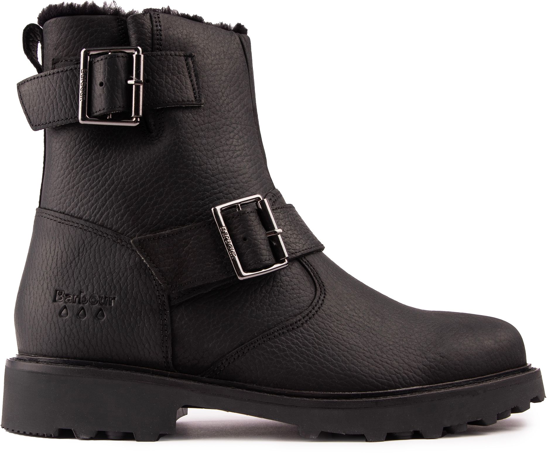 Womens Barbour Derwent Boots In Black Soletrader