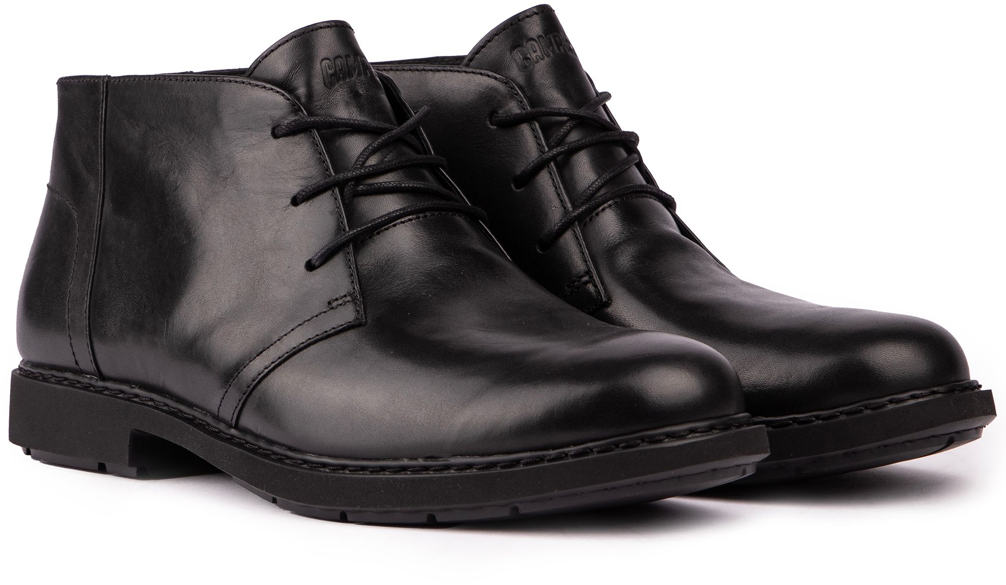 Mens Camper Neuman Boots In Black Soletrader