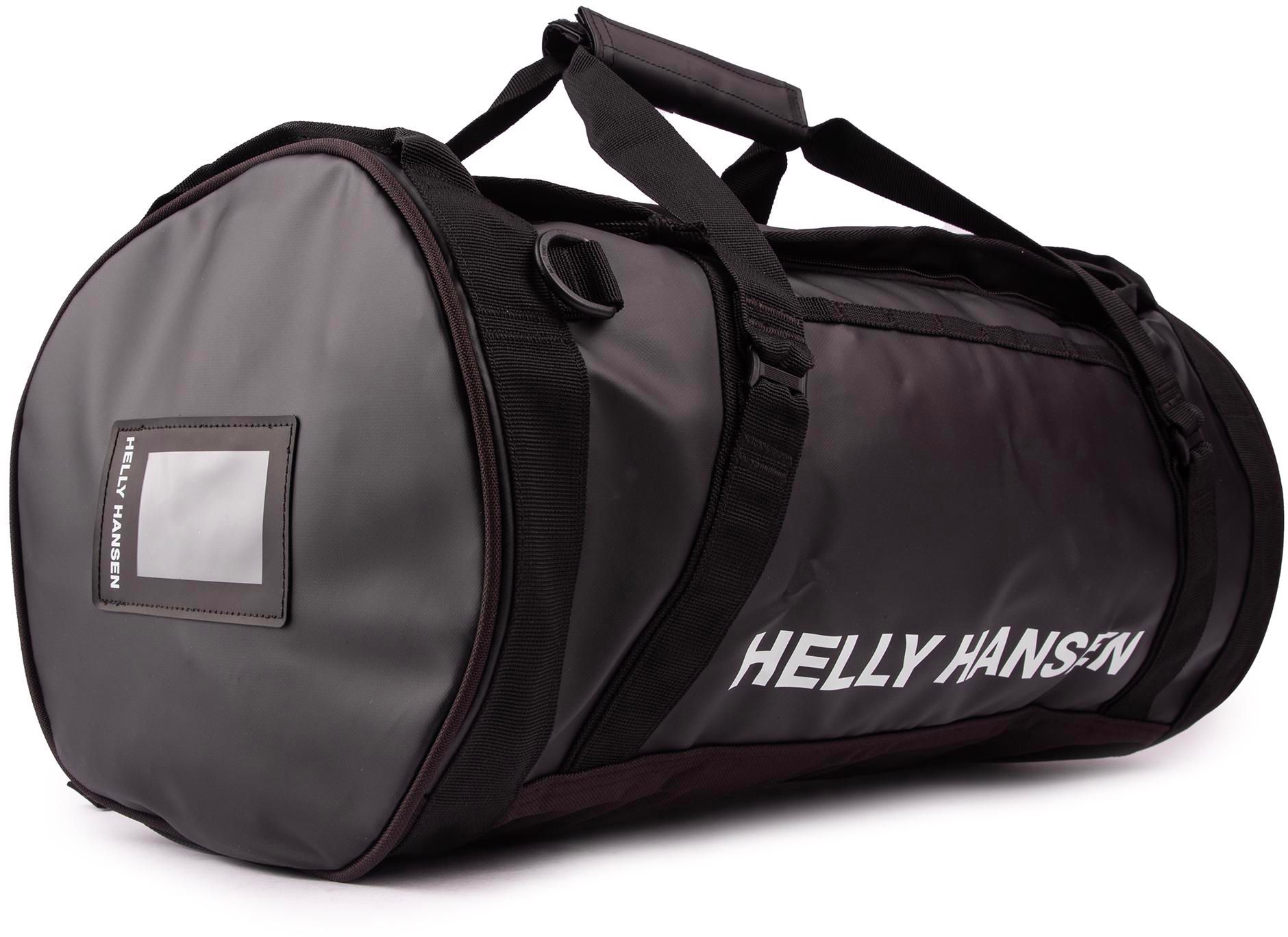 Mens Womens Helly Hansen Duffel Bag 2 30L Holdall In Black Soletrader