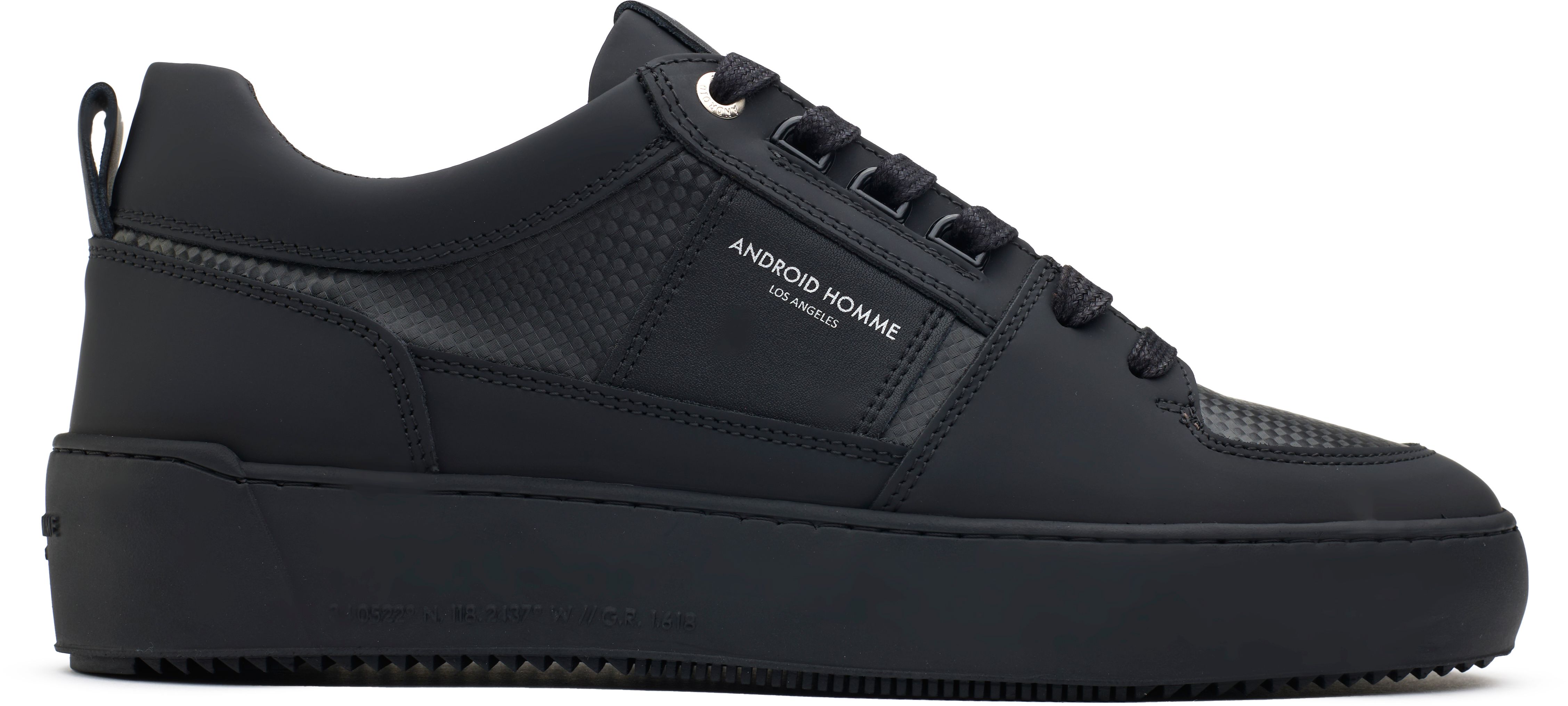 Mens Android Homme Point Dume Low Sneakers In Black Kevlar Soletrader