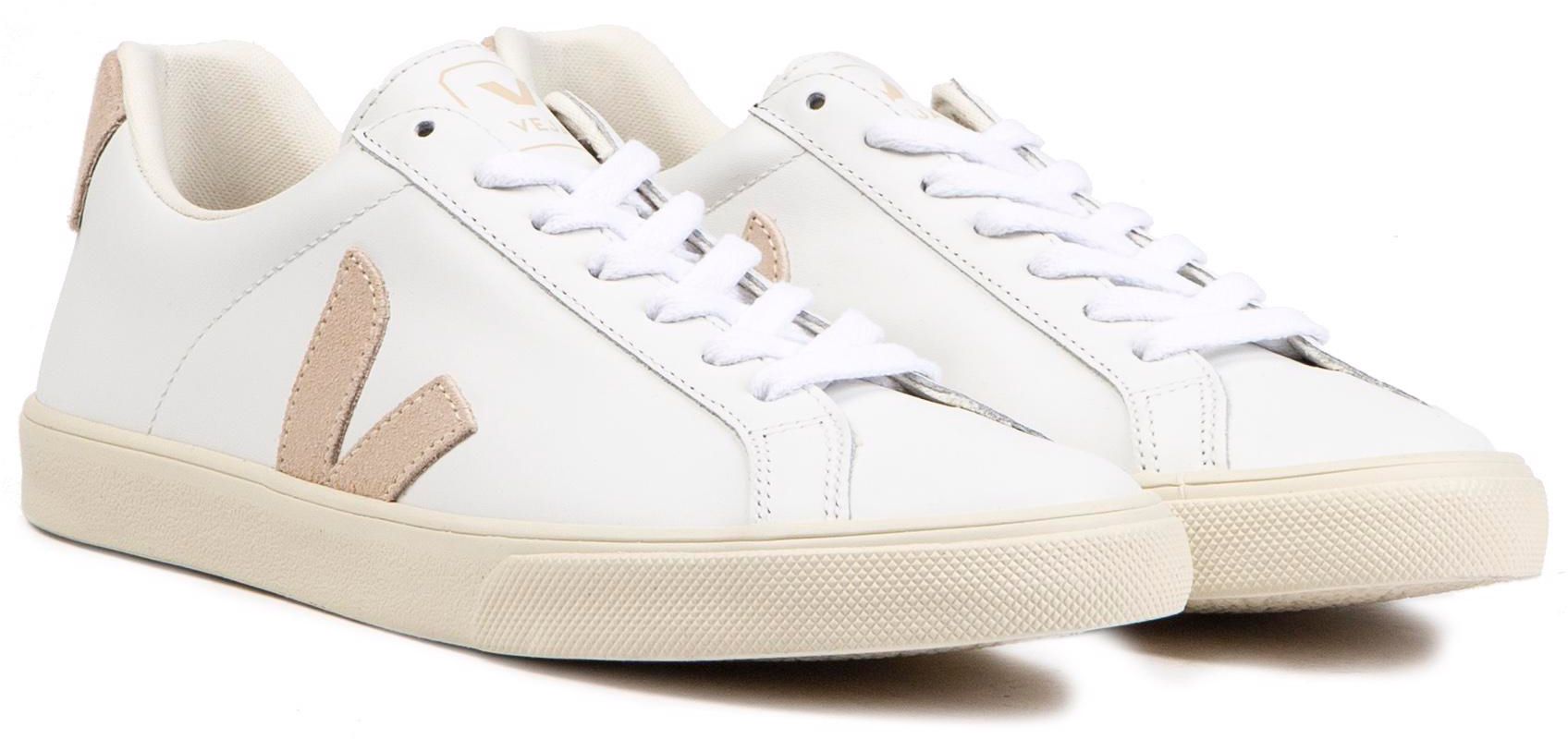 Womens Veja Esplar Sneakers In White/Beige | Soletrader