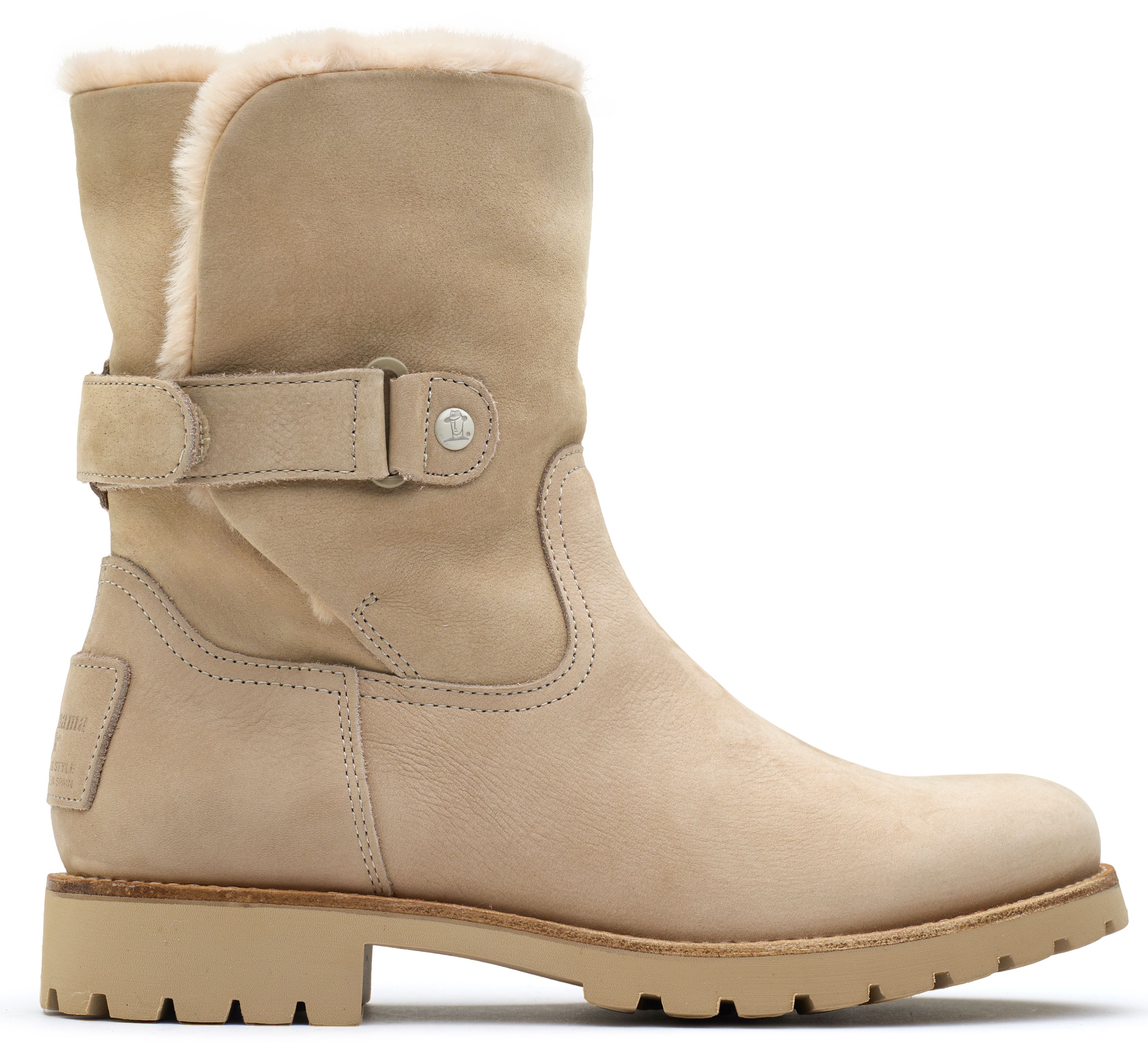 Womens Panama Jack Felia Boots In Raw Nude Soletrader