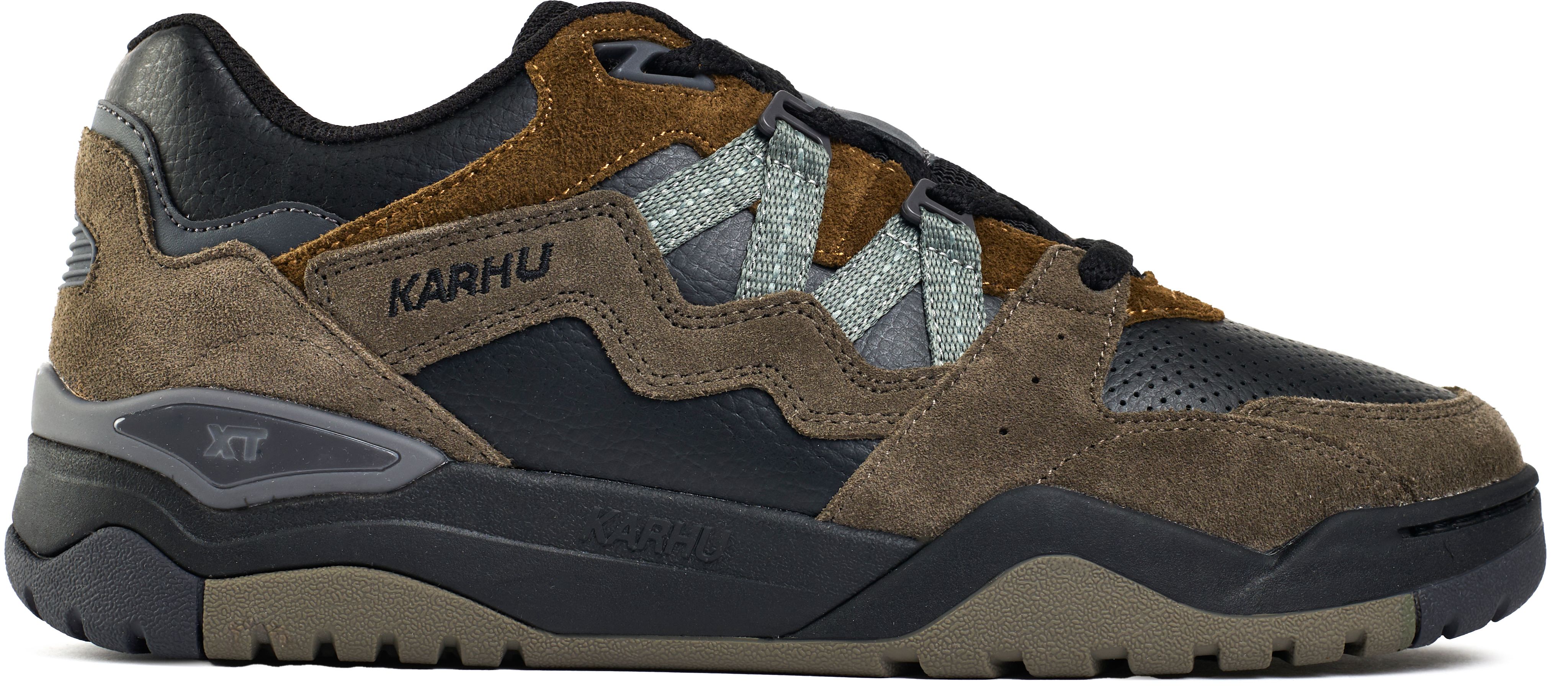 Mens Karhu Fusion XT Sneakers In Black/Laurel Wreath | Soletrader