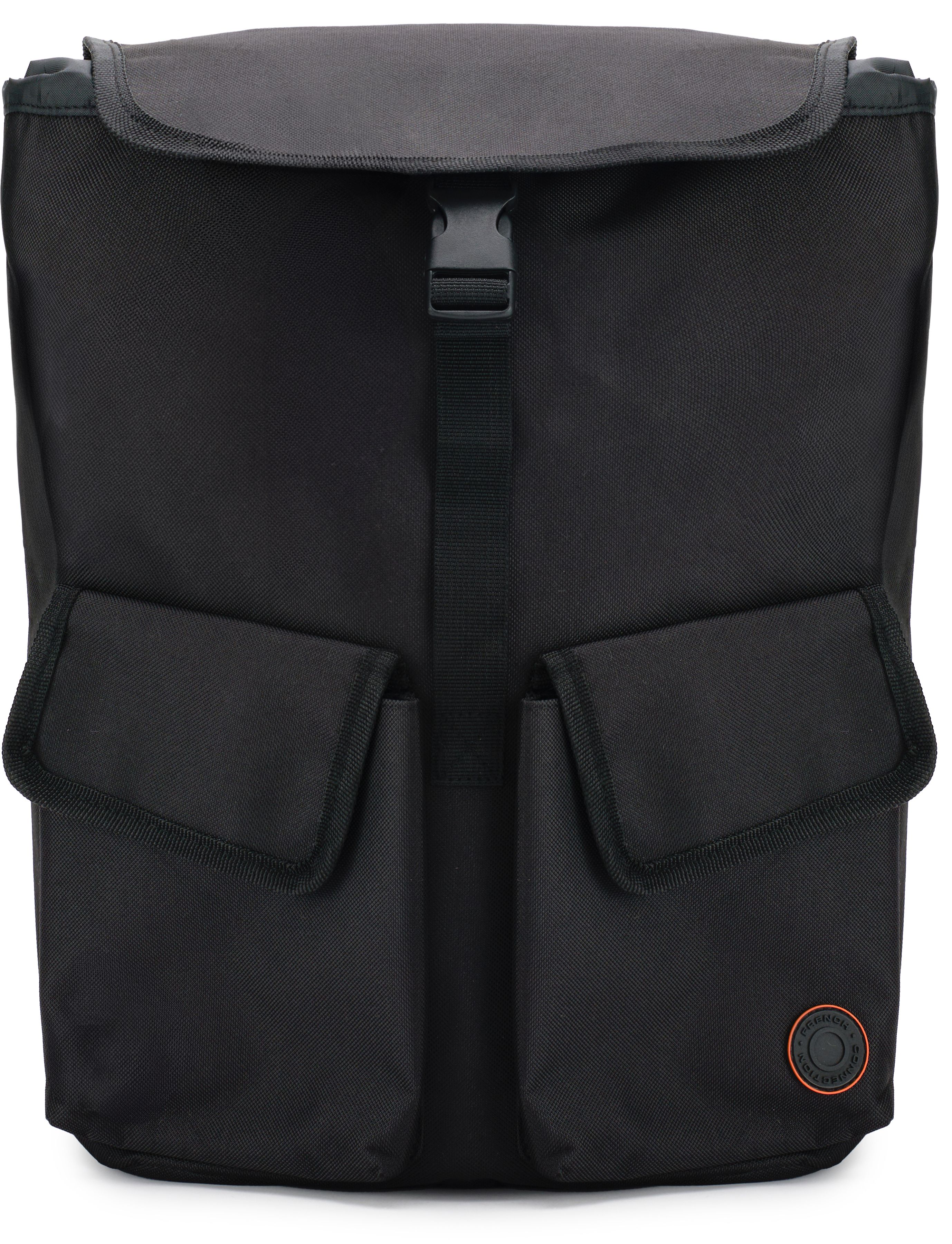 Mens French Connection Gamblin Backpack In Black Soletrader