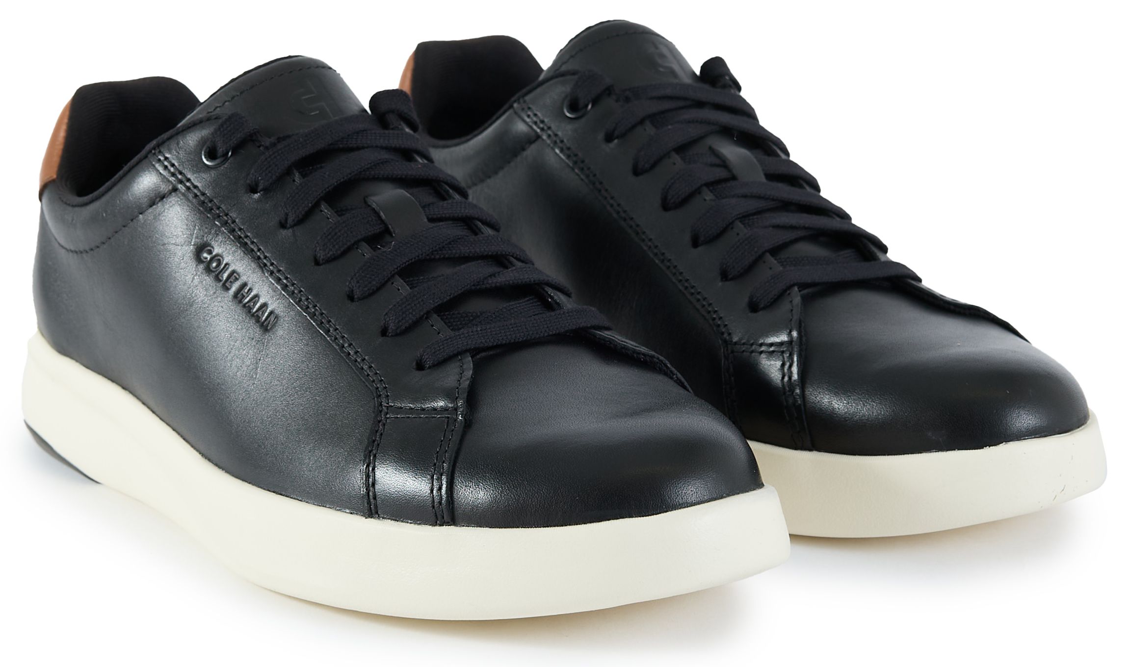 Mens Cole Haan Grand Court Tennis 2.0 Sneakers In Black | Soletrader