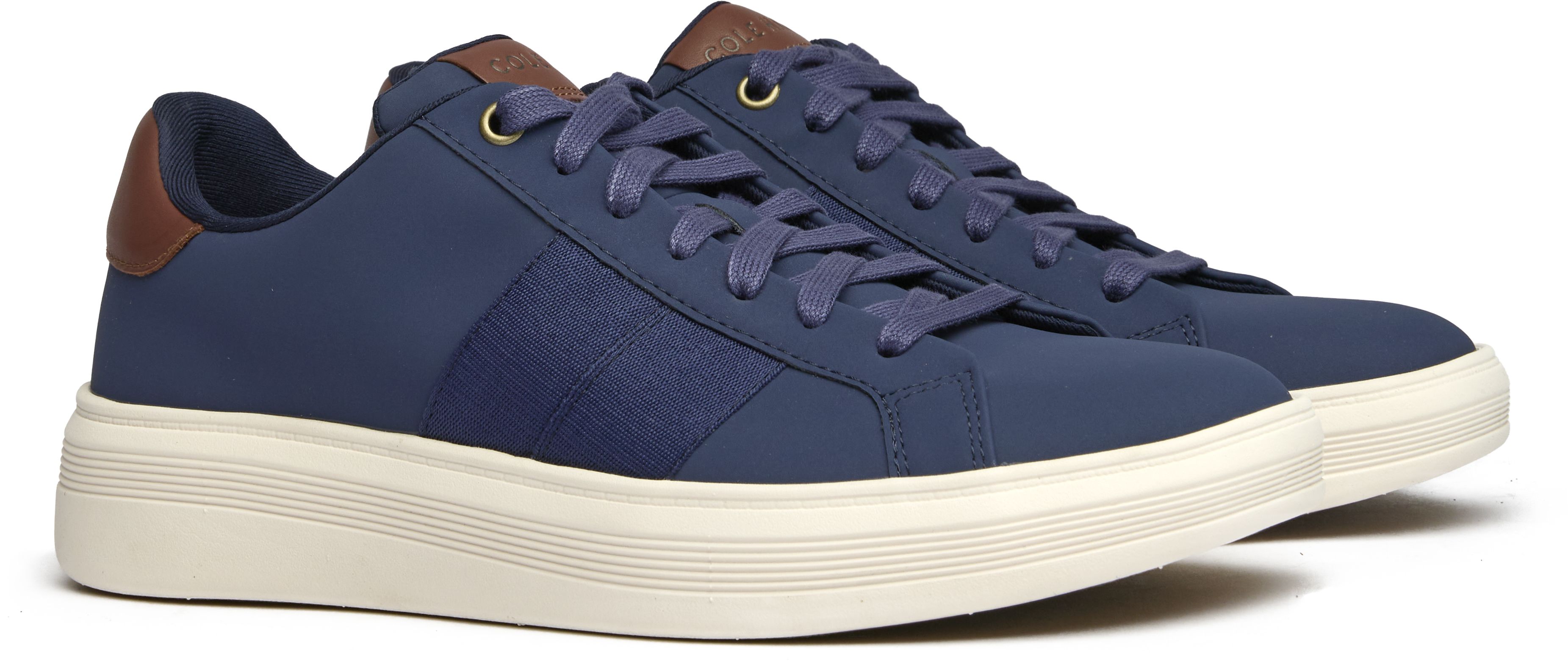 Mens Cole Haan Grand Crosscourt Premier Sneakers In Navy  display picture 3