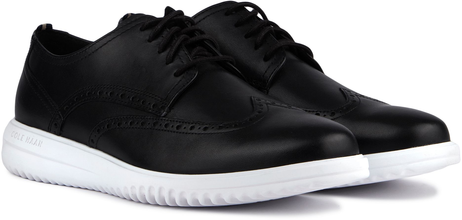 Mens Cole Haan Zerogrand Wing Ox Shoes In Black Soletrader