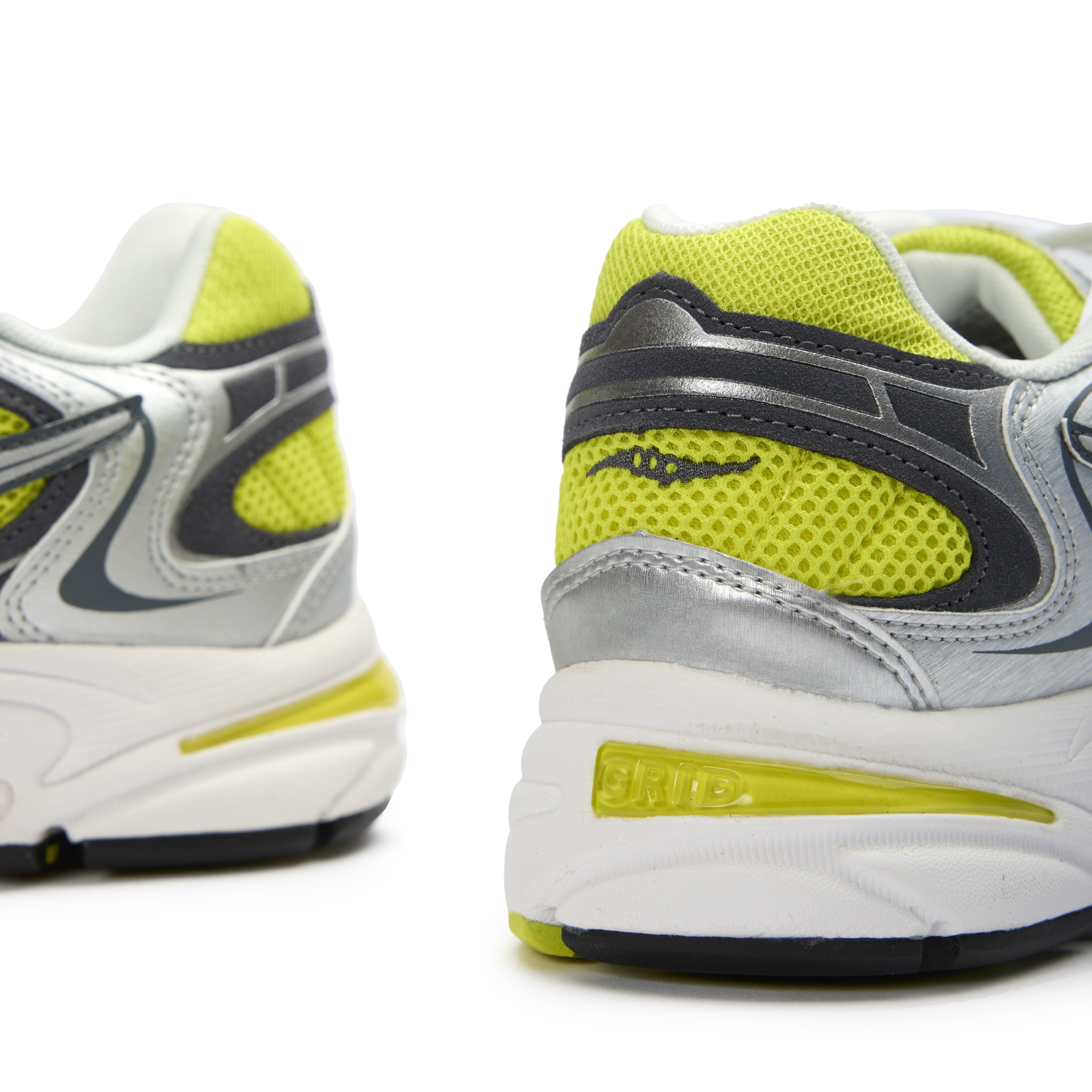 Mens Saucony Grid Jazz 9 Sneakers In Yellow Silver | Soletrader