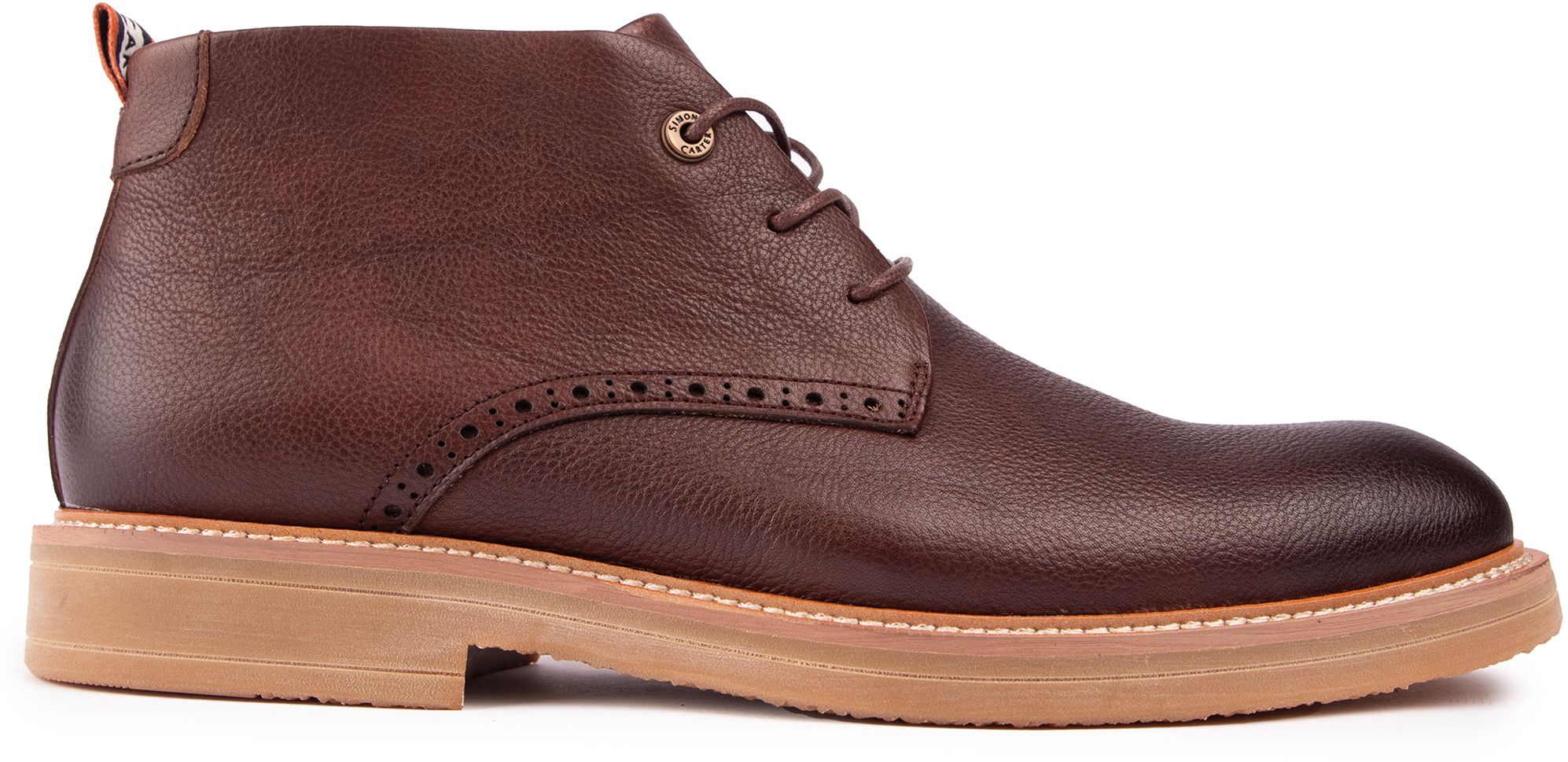 Mens Simon Carter Hare Chukka Boots In Brown Soletrader