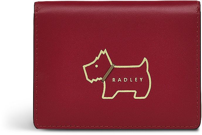RADLEY London The Fox and Hound Large Flapover Matinee Purse in Oxblood