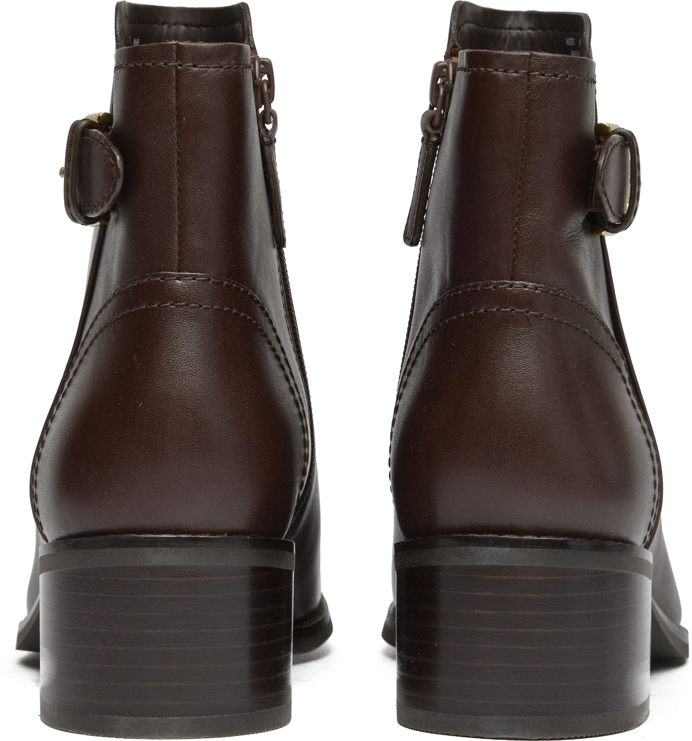 Men’s Cole Haan Dark Brown Leather Boots with Buckle Cole Haan Men main image 4