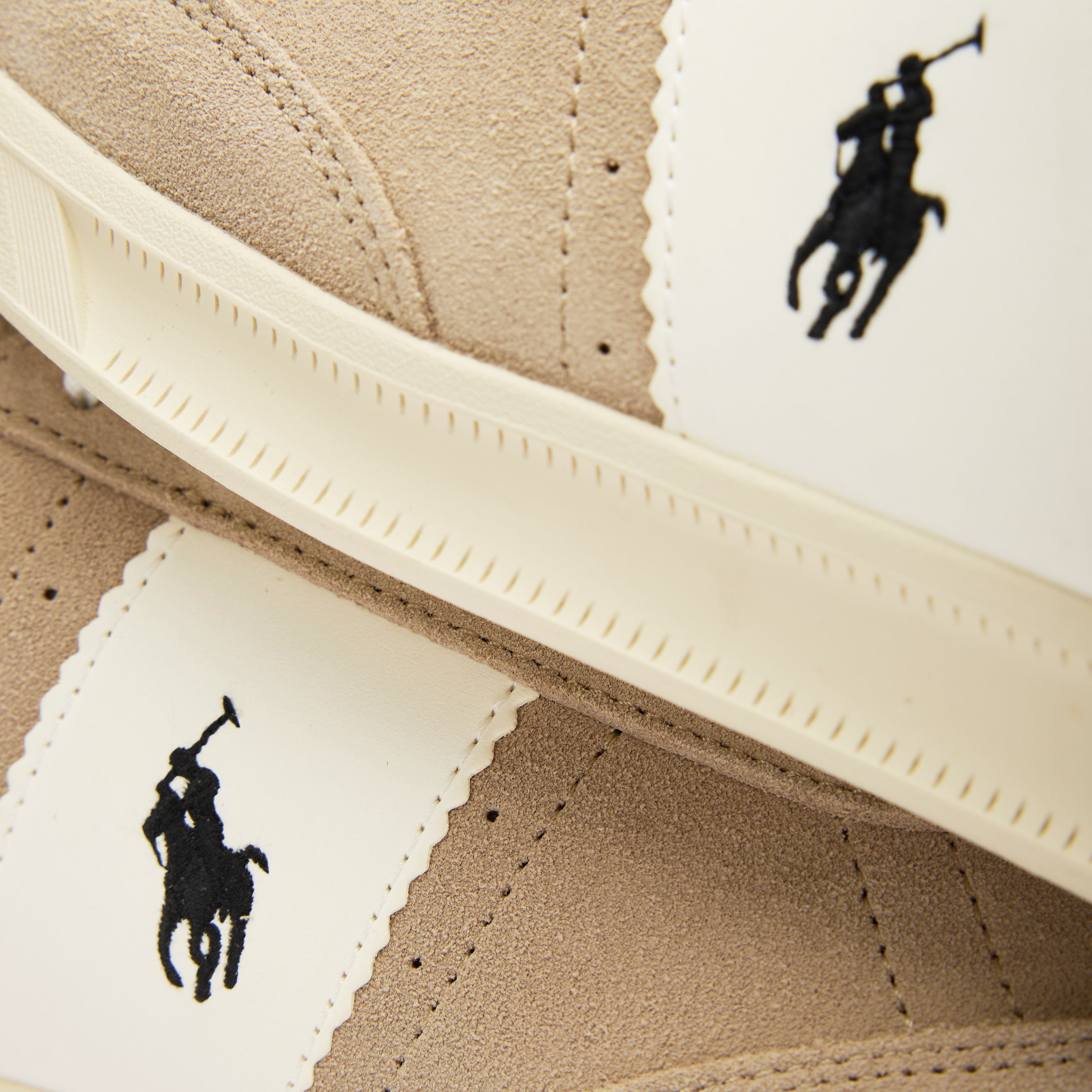 Mens Polo Ralph Lauren Heritage Aera Sneakers In Milkshake
