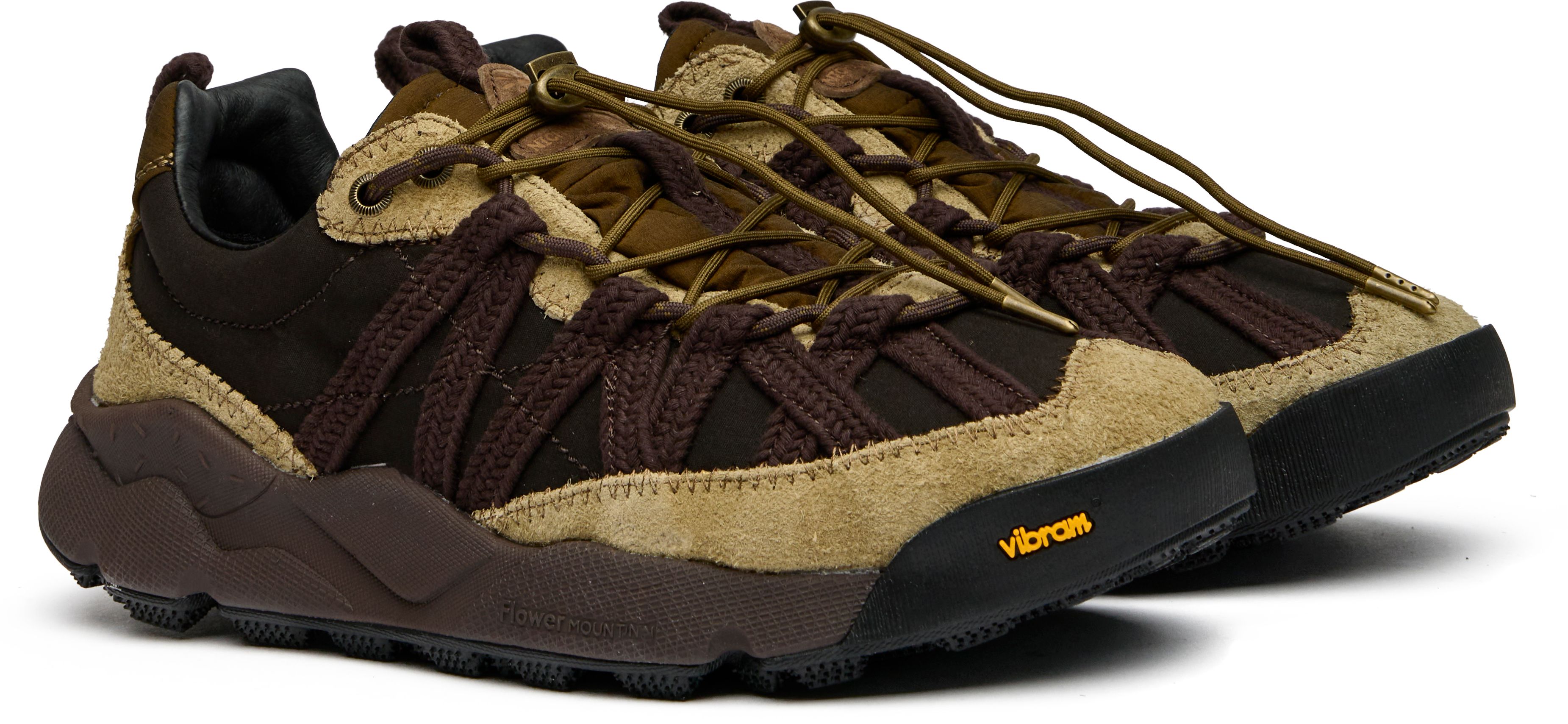 Mens Flower Mountain Iwano 2 Uni Sneakers In Khaki | Soletrader