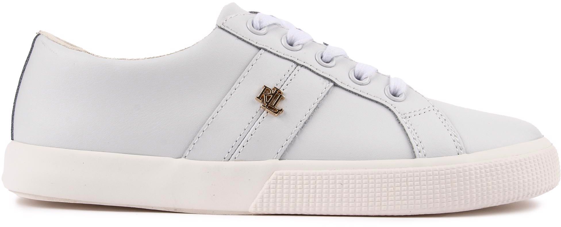 Womens Lauren By Ralph Lauren Janson Trainers In White Soletrader