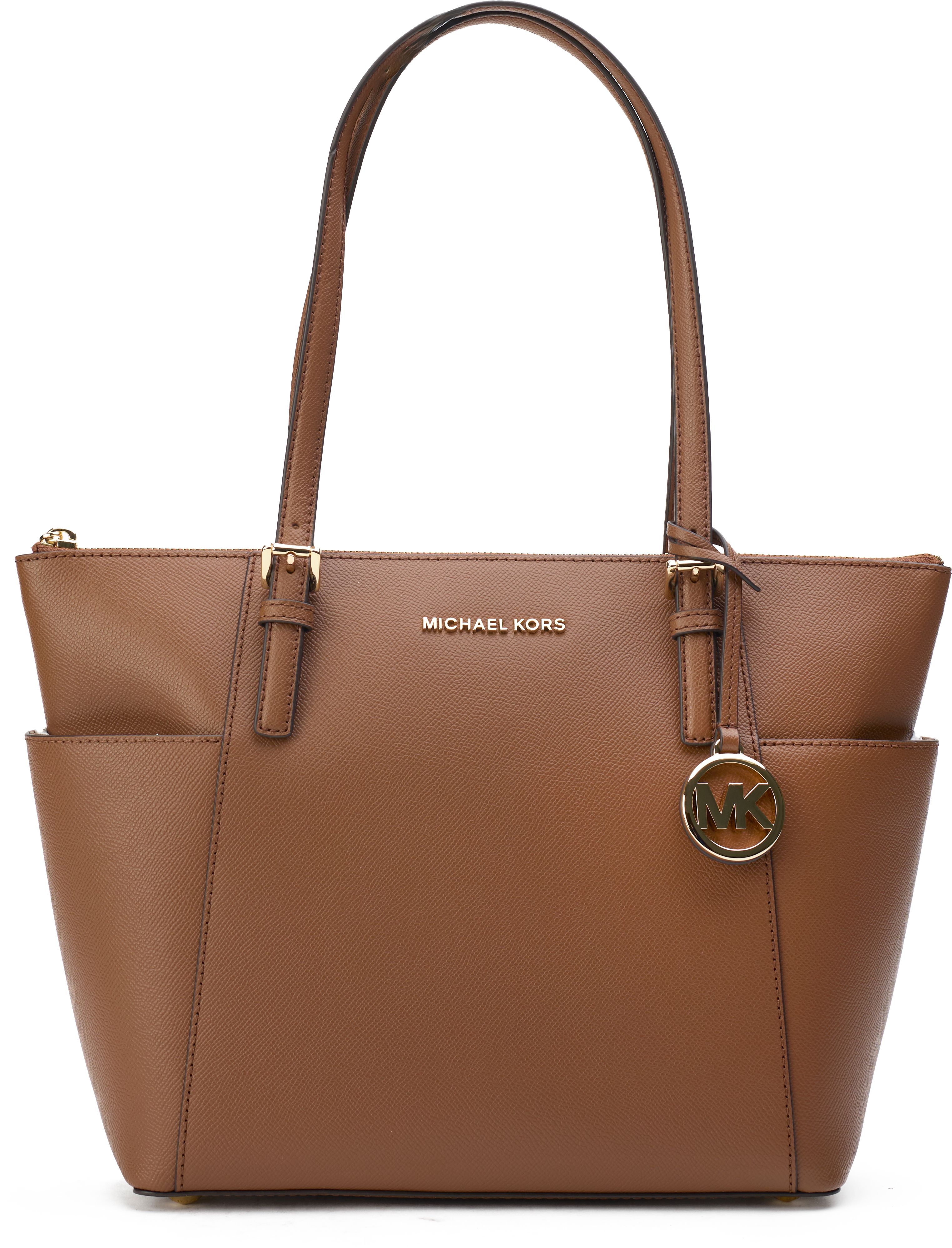 Michael kors women's jet set leather tote online