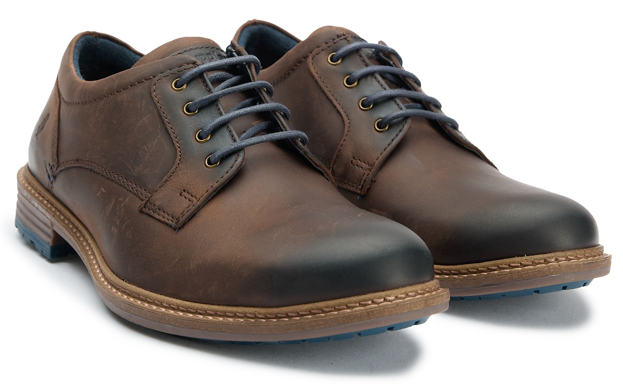 Hush Puppies Brown and‎ Black Oxford Derbys Kids Youth Hush Puppies Brown Synthetic Leather Casual  main image 4