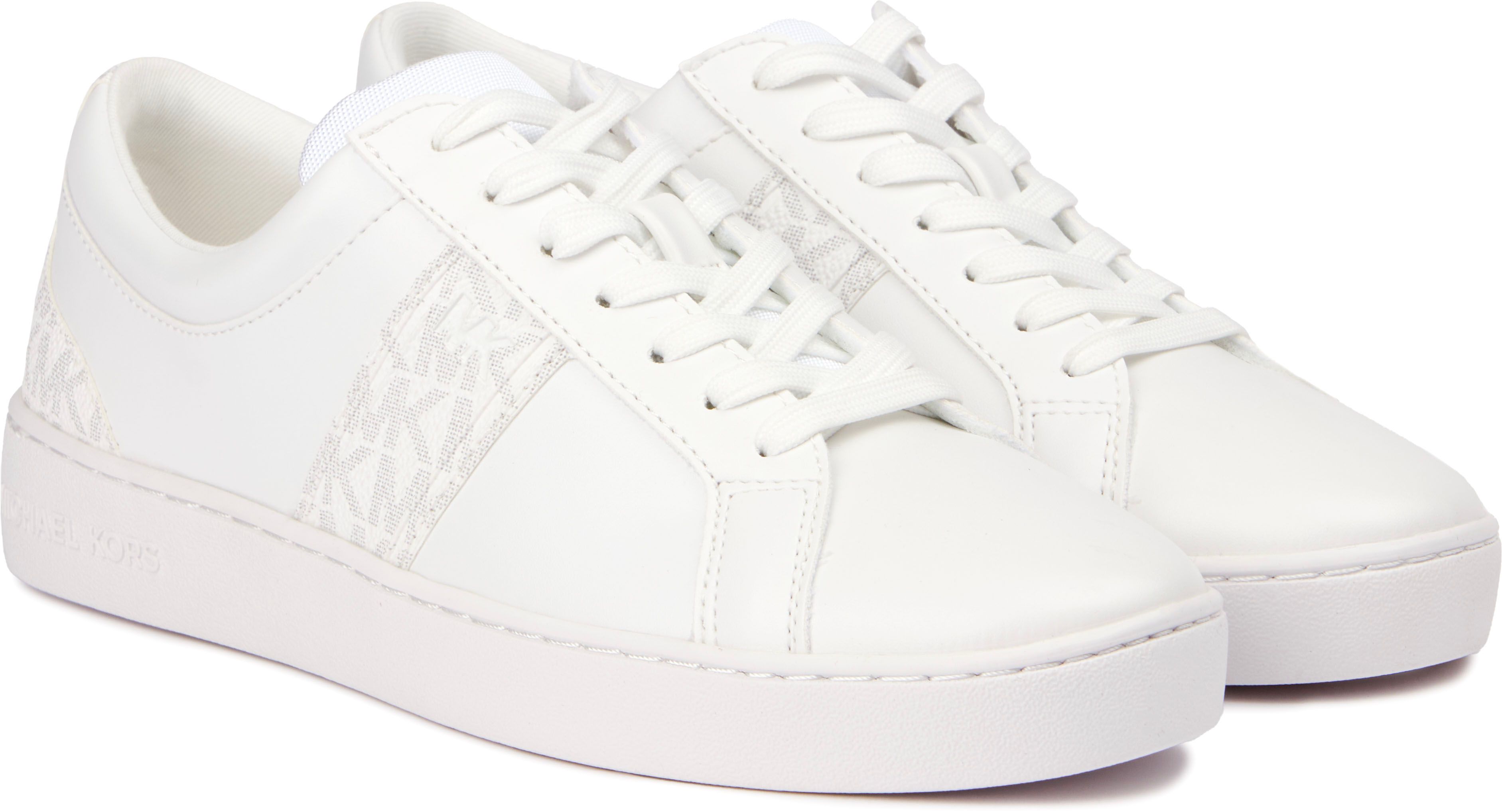 Womens Michael Kors Juno Trainers In White Soletrader