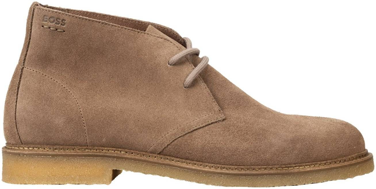 Mens Boss Kope Suede Boots In Beige | Soletrader display picture 1