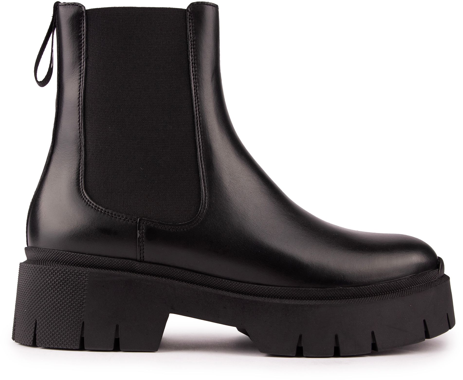 Black chelsea boots platform best sale