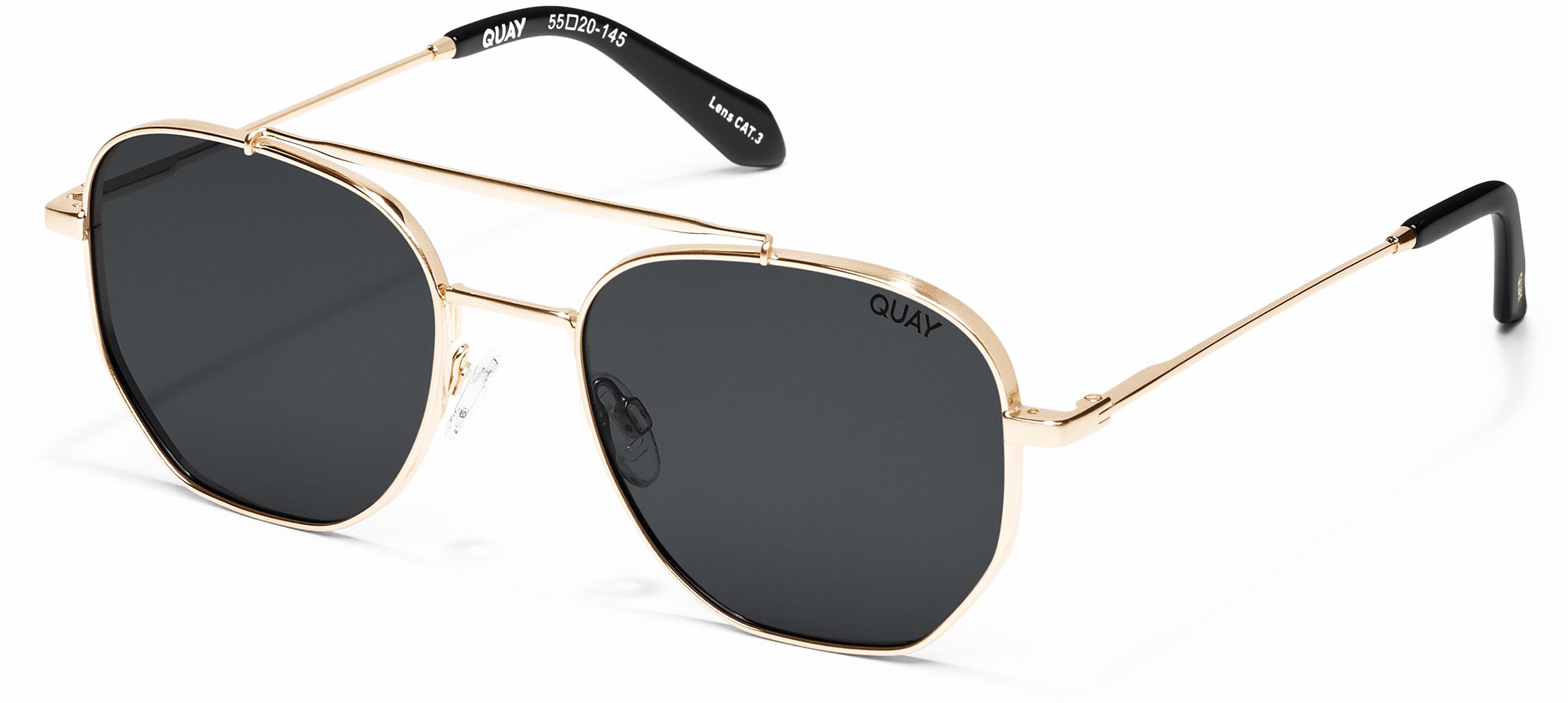 Mens Womens Quay Locals Only Sunglasses In Brushed Gold Soletrader