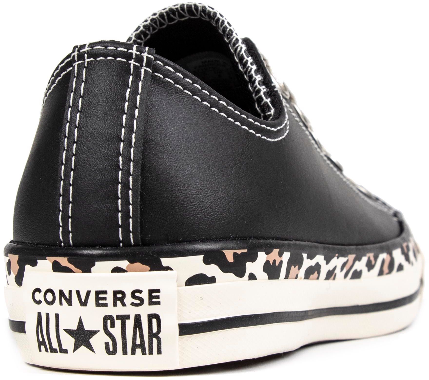 Womens Converse Chuck Taylor All Star Edged Archive Trainers In Black Soletrader