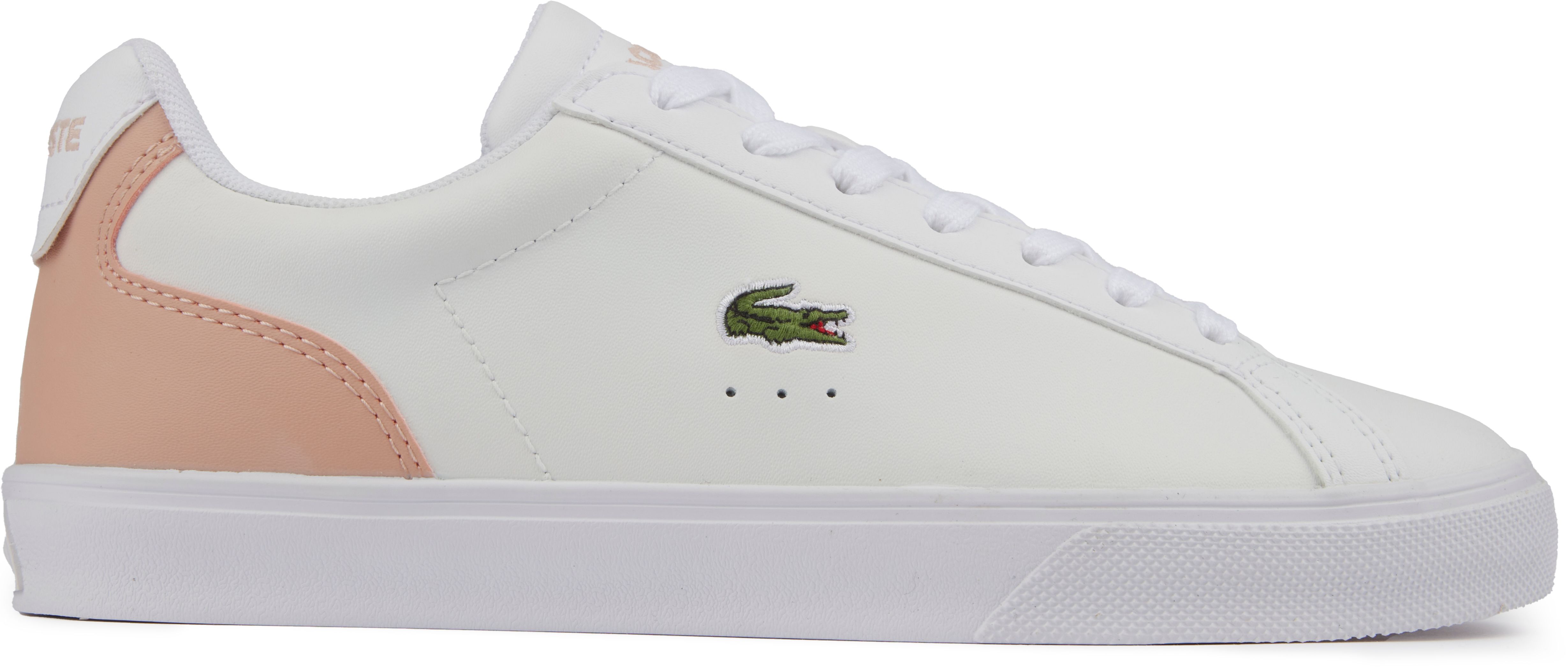 Womens Lacoste Lerond Pro Sneakers In White Pink Soletrader