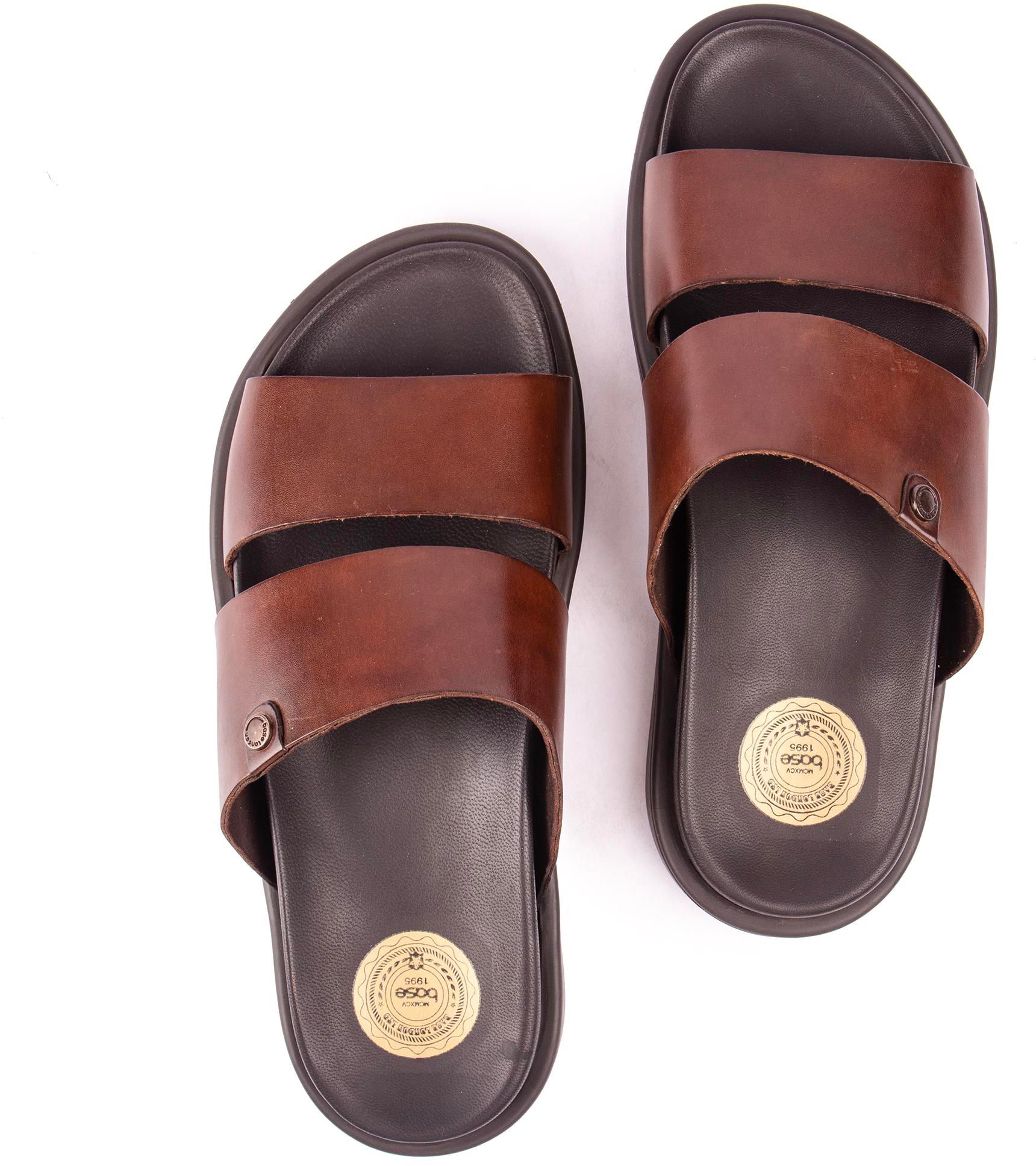 Brown slip on sandals on sale