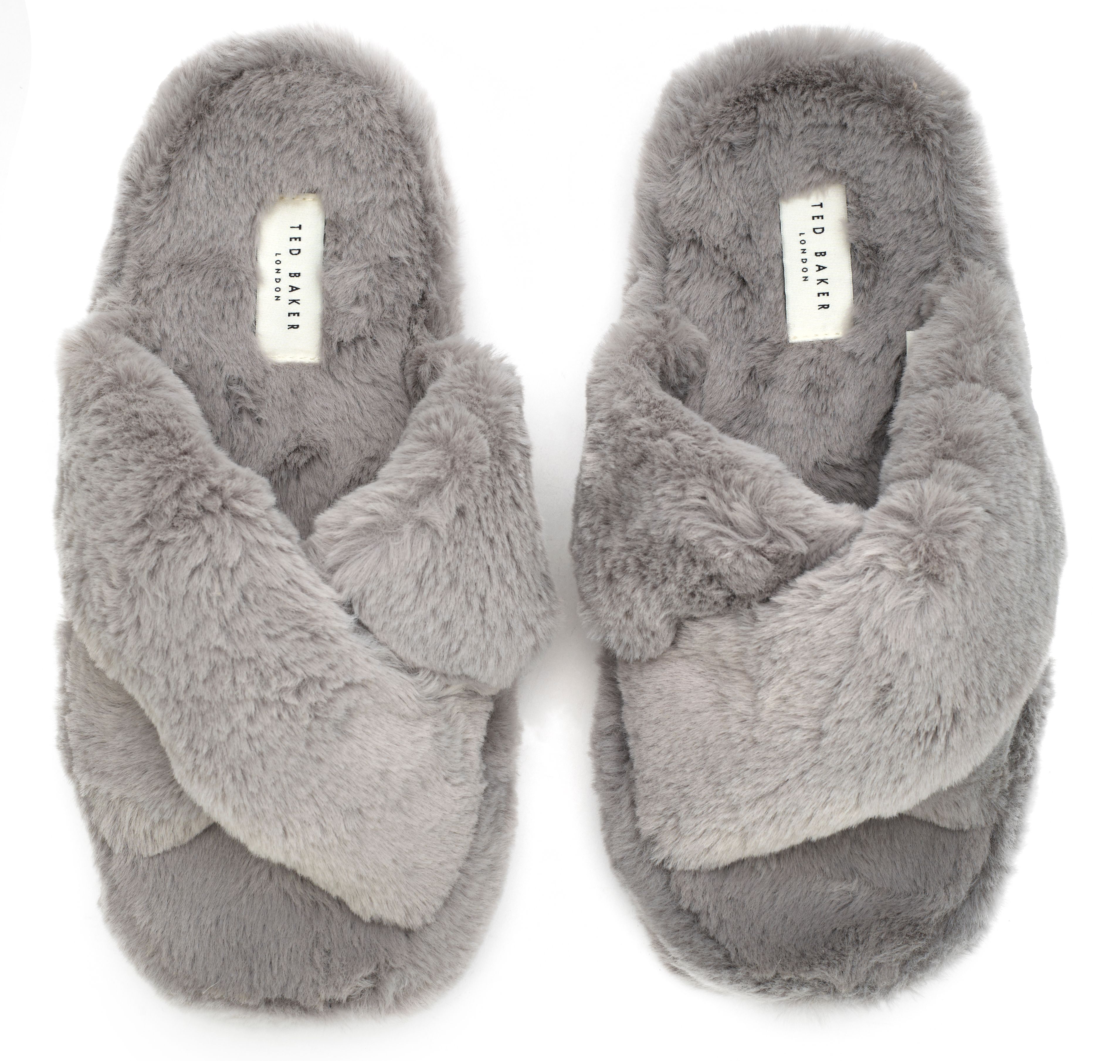 Womens Ted Baker Lopply Slippers In Grey Soletrader