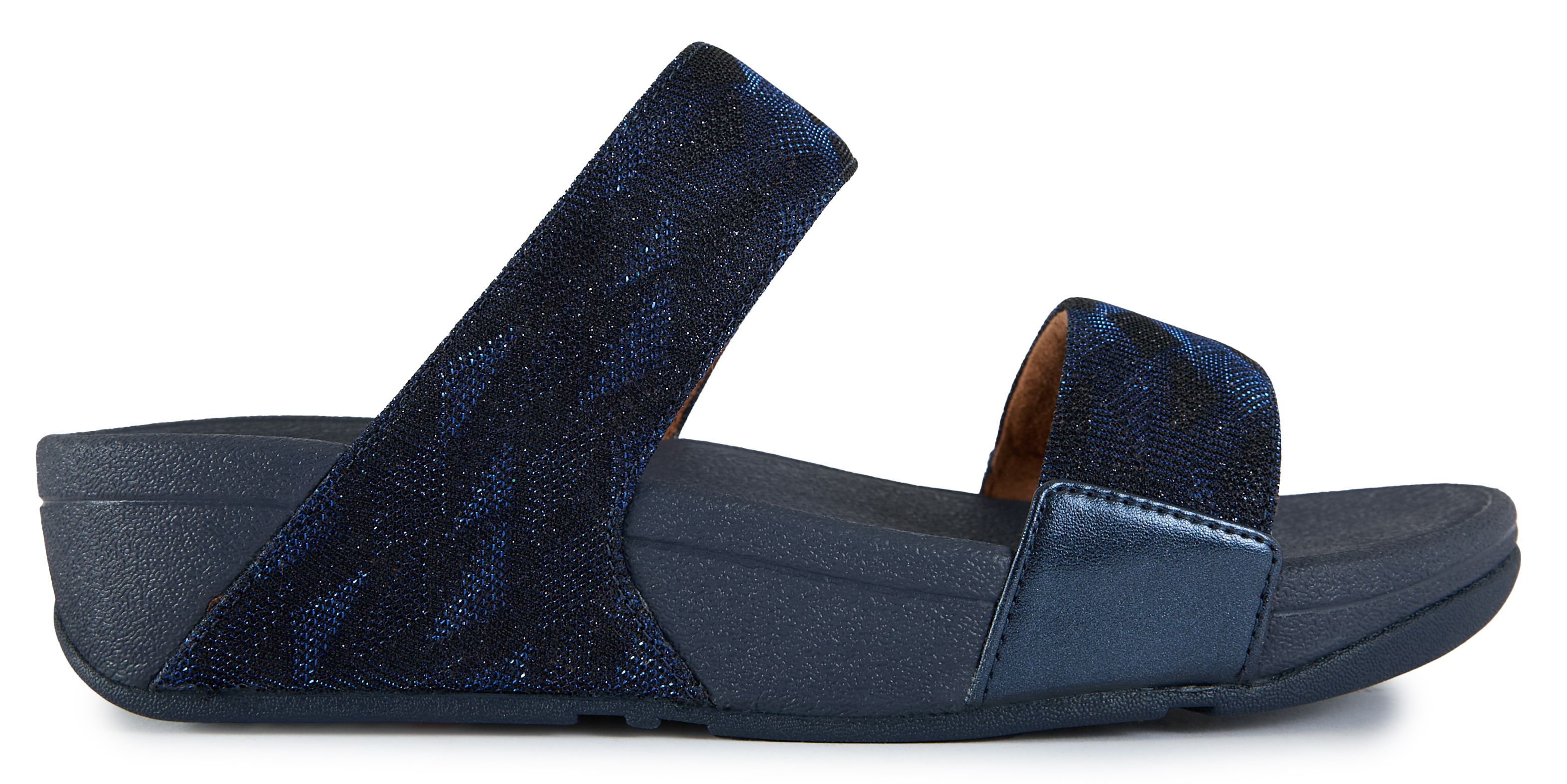 Womens Fitflop Lulu Glitz Sandals In Blue | Soletrader