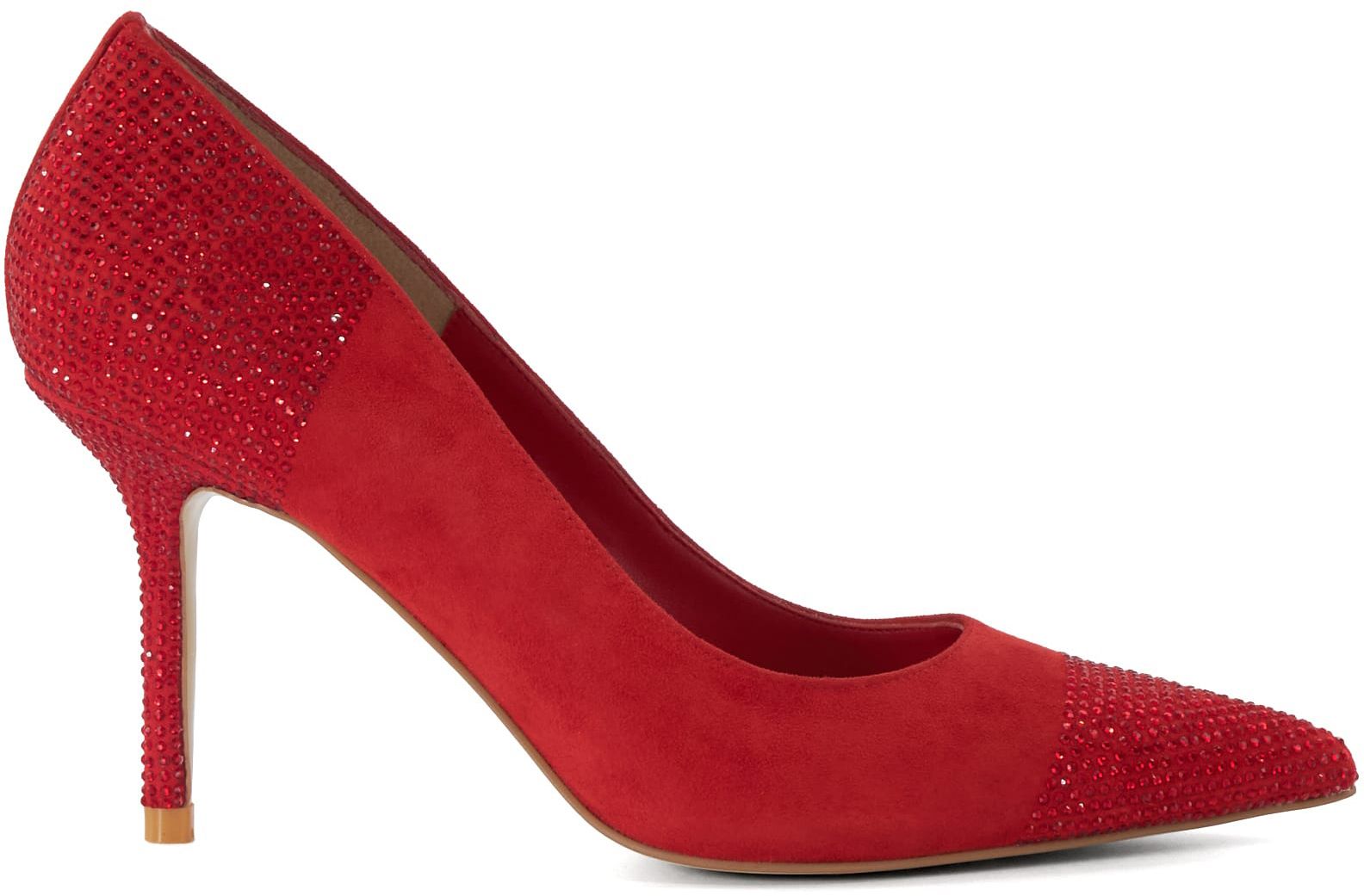 Womens Dune London Agency Court Shoes In Red Soletrader