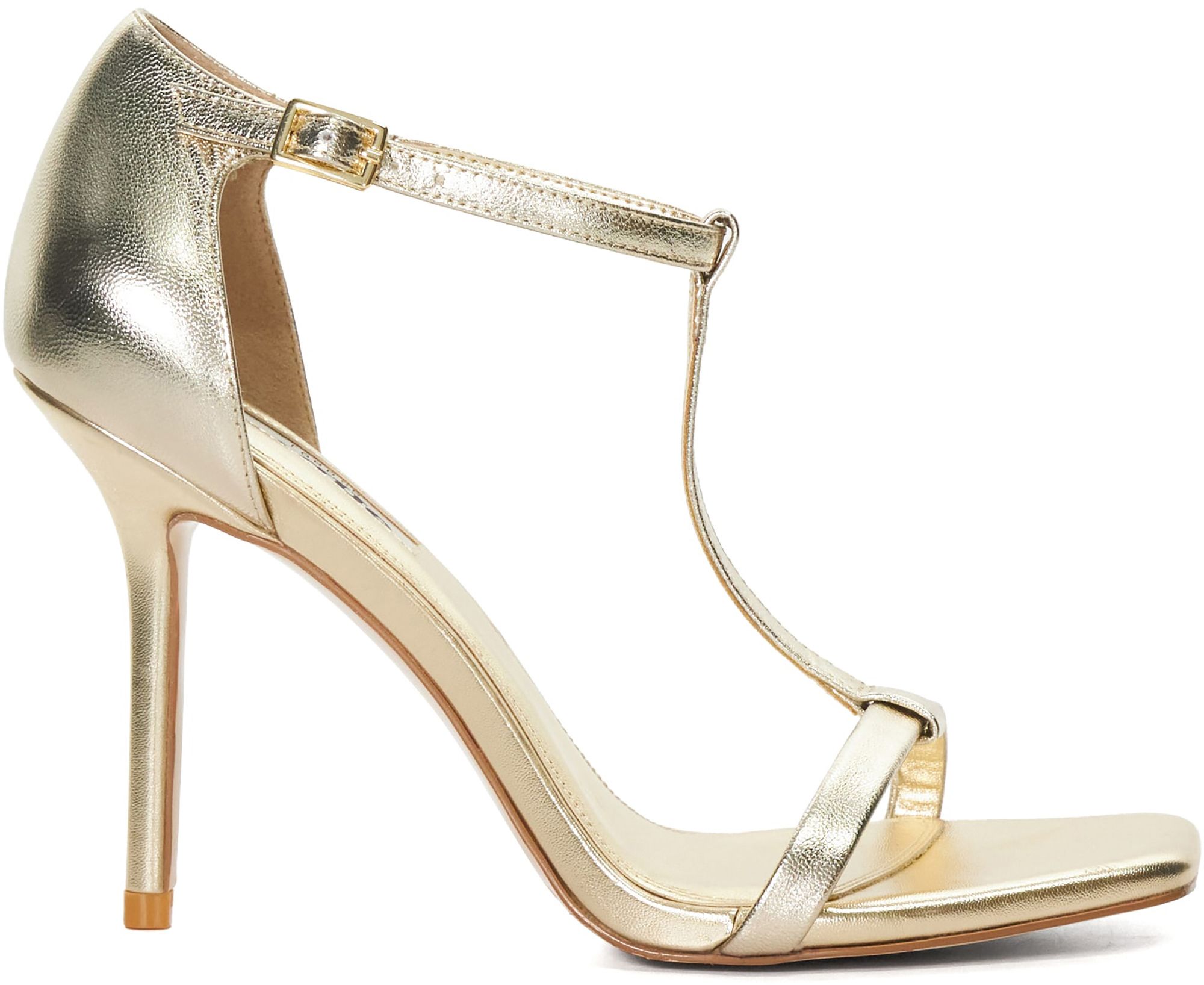 Womens Dune London Milani Heeled Sandals In Metallic | Soletrader
