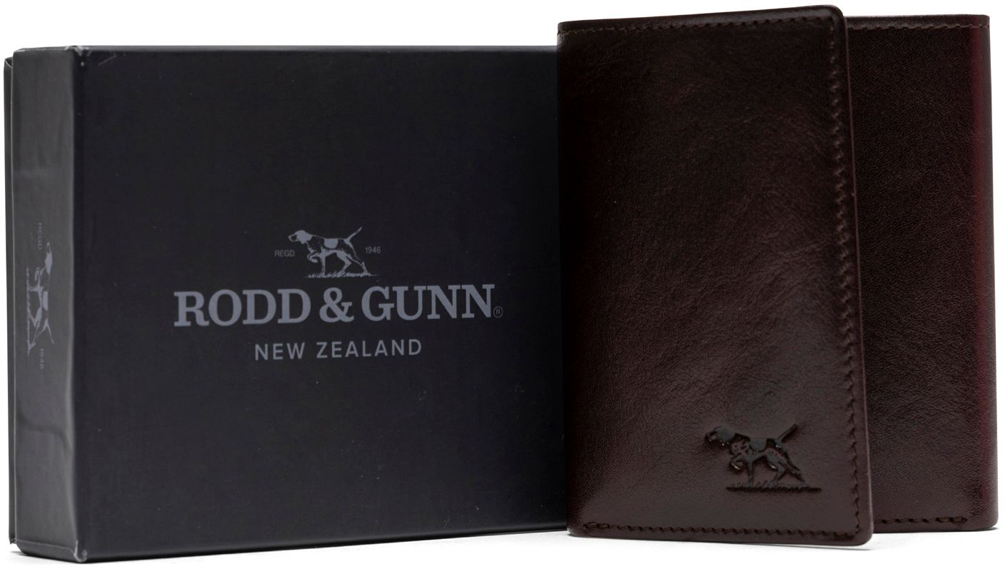 Mens Rodd Gunn Wesport Tri Fold Wallet In Chocolate Soletrader