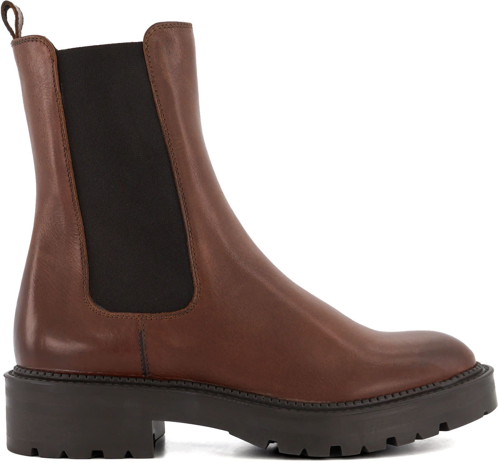 Womens Dune London Picture Ankle Boots In Brown Soletrader