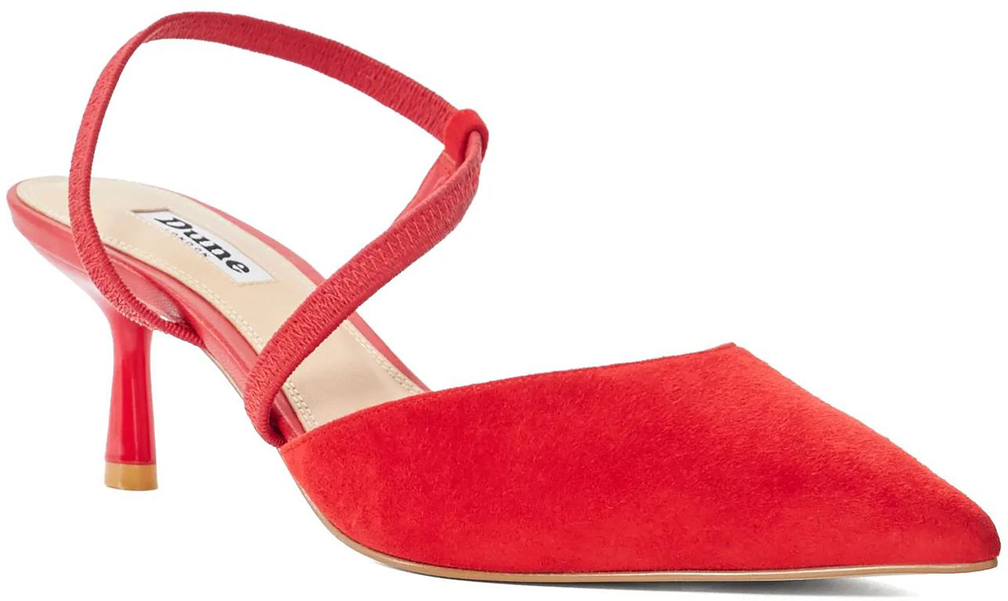 Womens Dune London Citrus Slingbacks In Red Soletrader