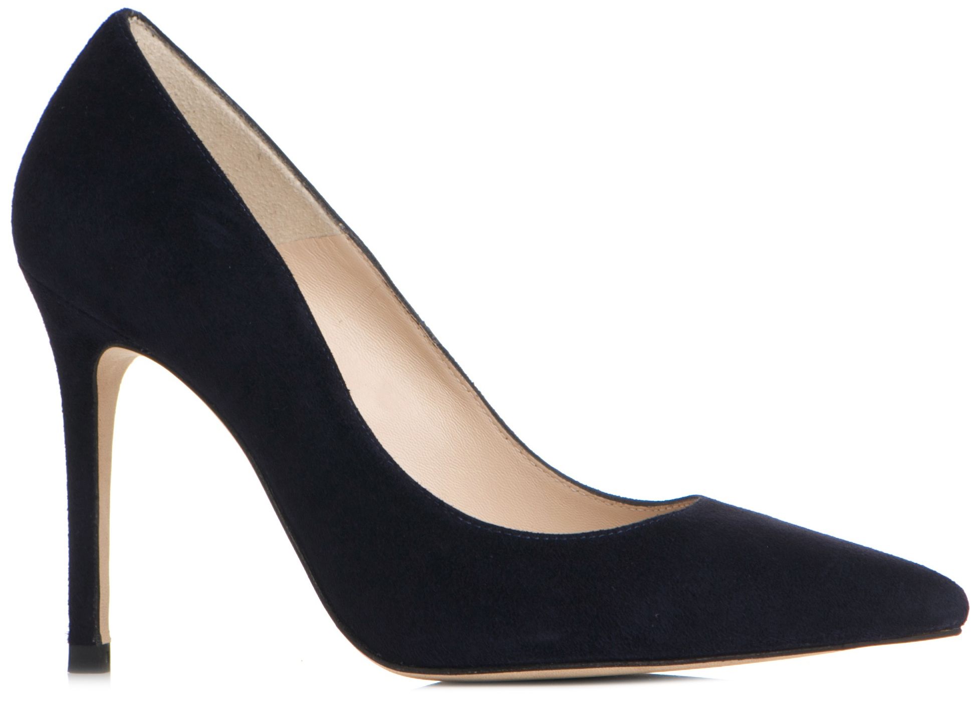 NWT store L.K. Bennett Fern Pointed Toe Court Heels in Navy Suede