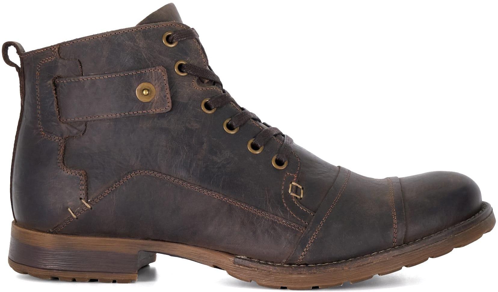 Mens Dune London Simon Lace Up Boots In Brown Soletrader