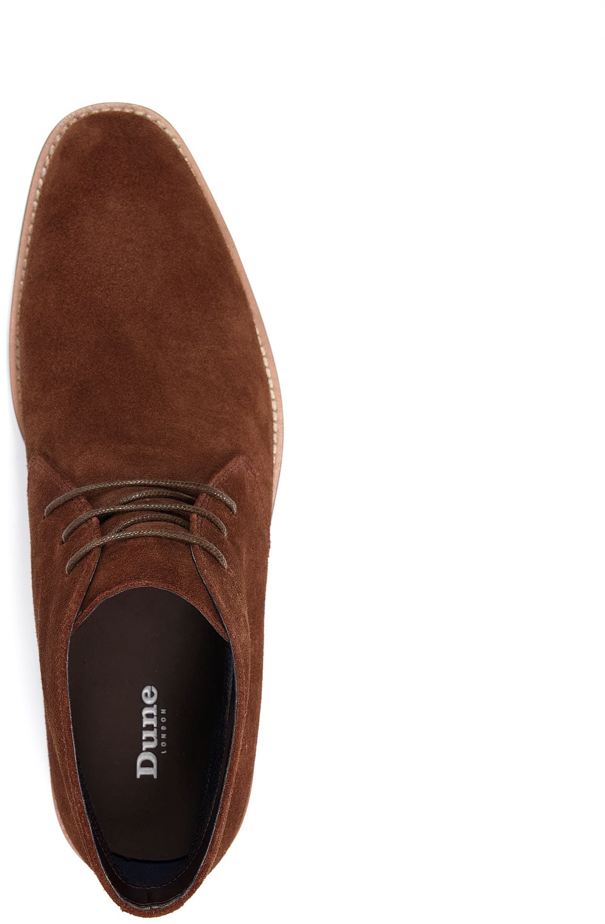 Mens Dune London Maloney Chukka Boots In Brown Soletrader