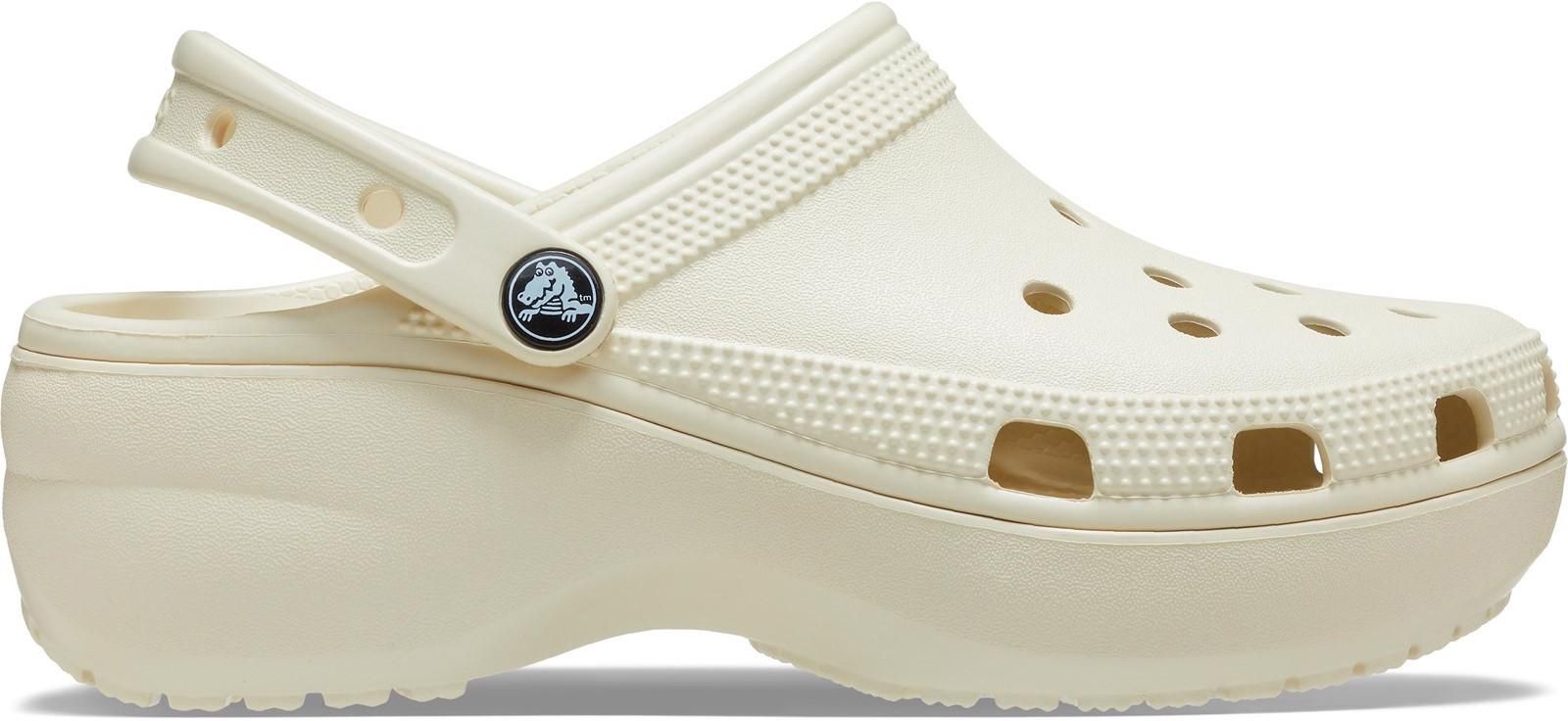 Platform crocs white on sale