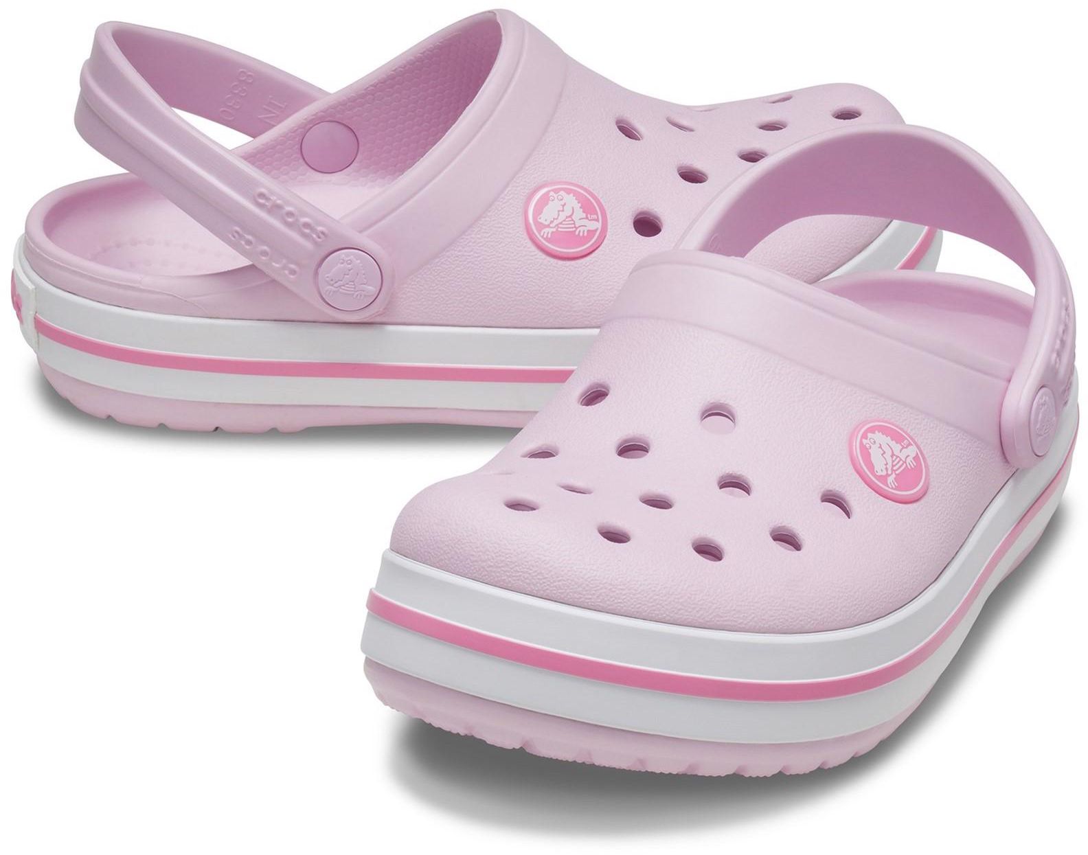 Kids Unisex Crocs Crocband Clog - Kids In Ballerina Pink | Soletrader