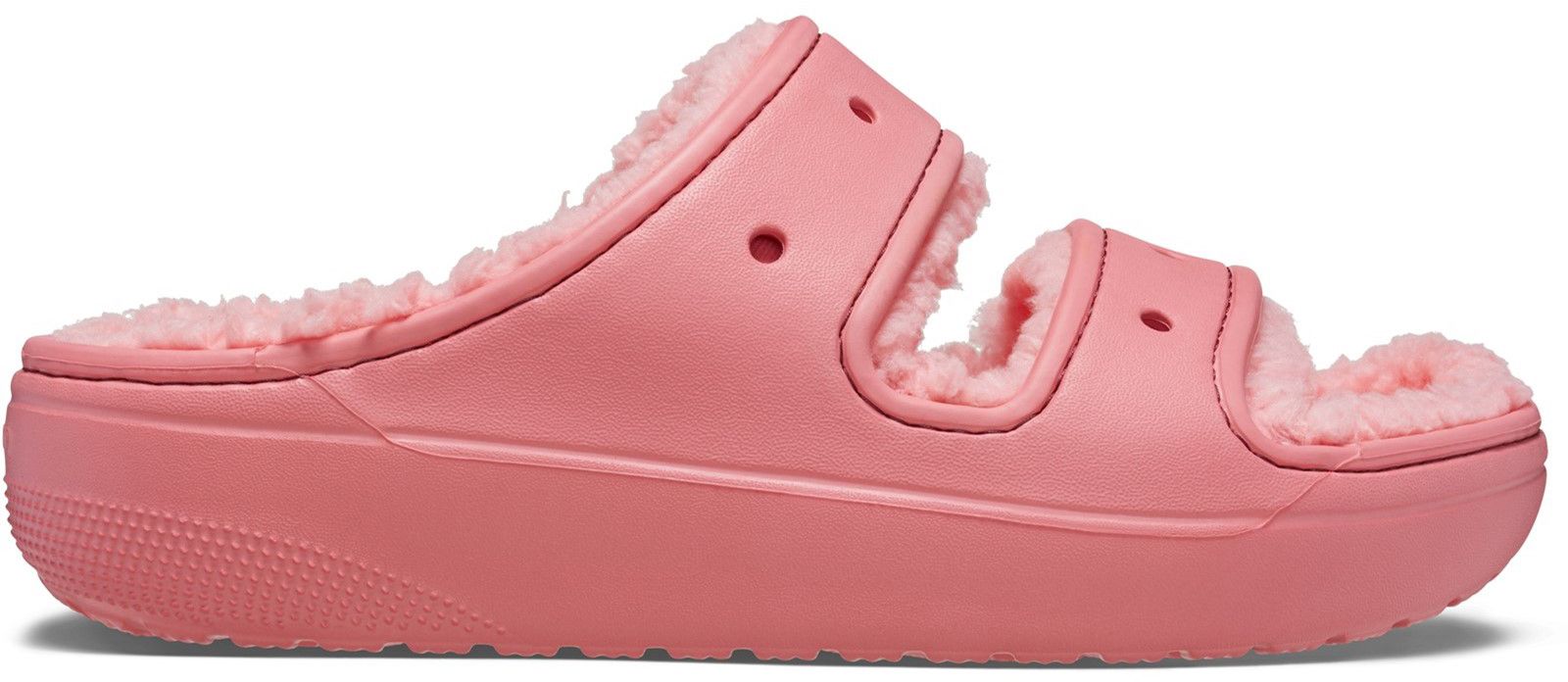 Womens Crocs Classic Cozzzy Sandals In Hot Blush | Soletrader