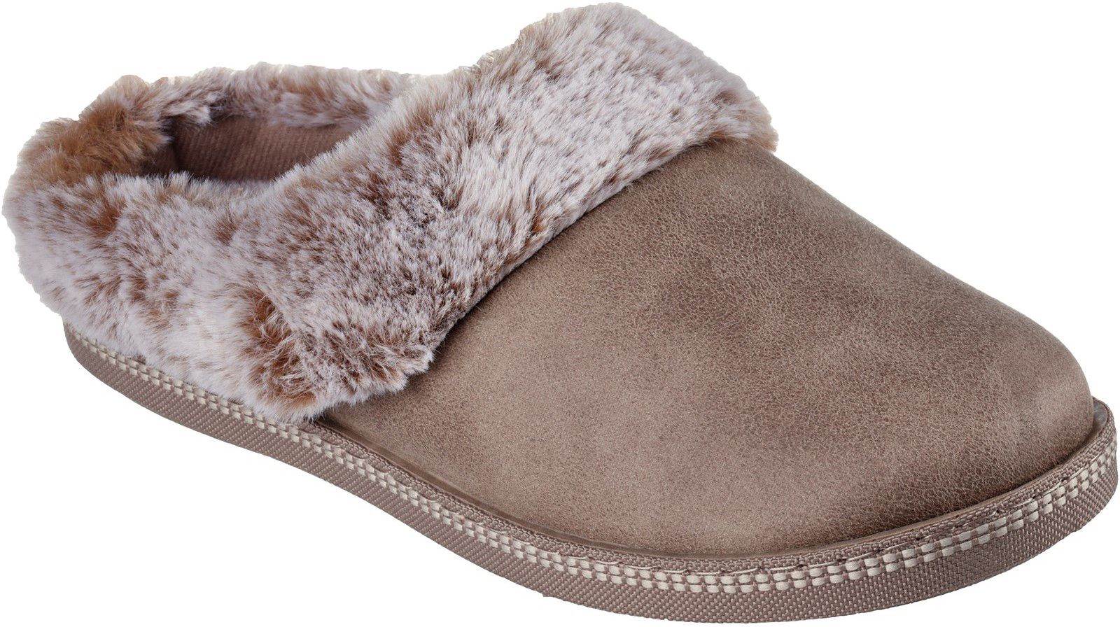 Womens Skechers Cozy Campfire Lovely Life Slippers In Taupe Soletrader