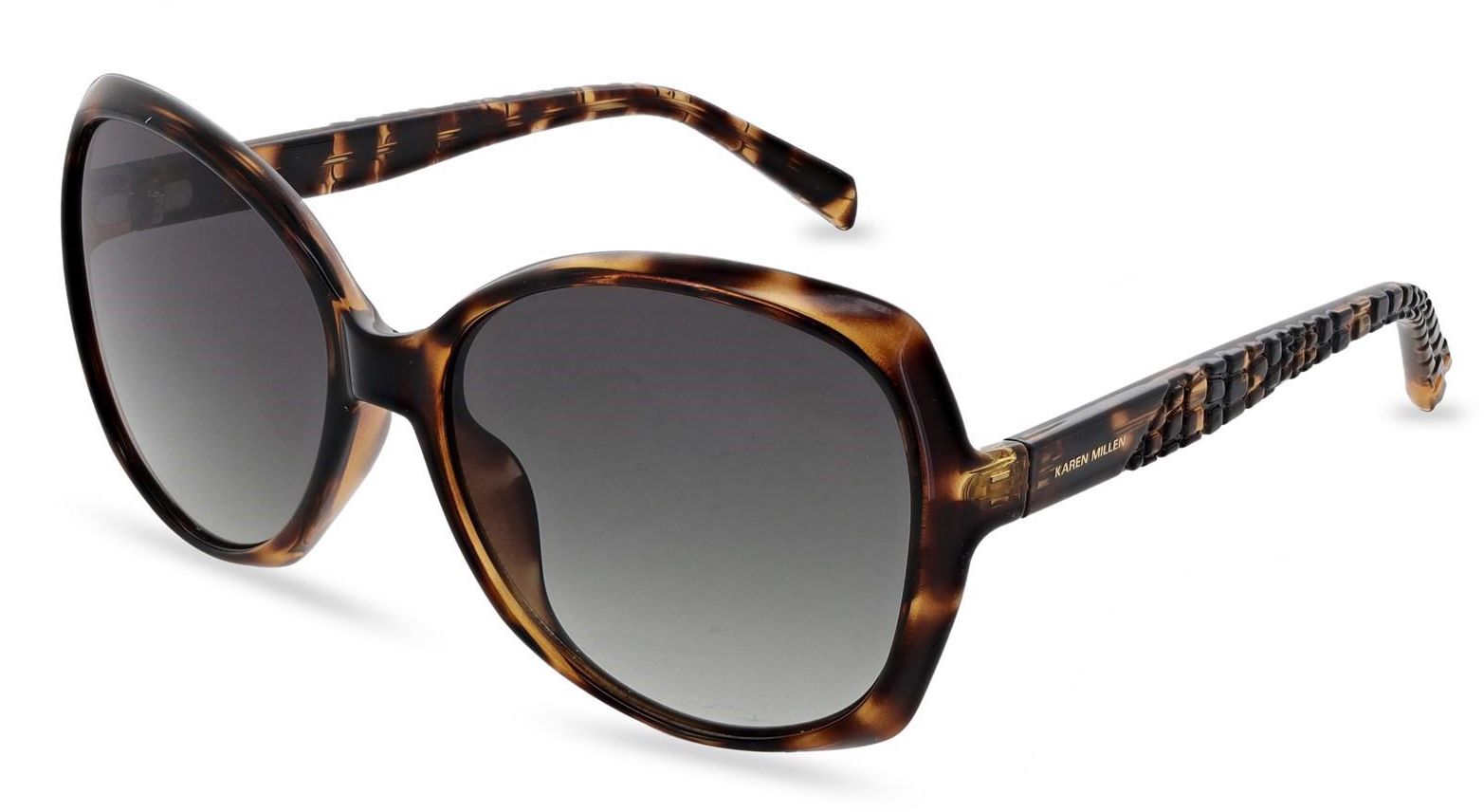 Womens Karen Millen Km5055 Sunglasses In Crystal Champagne 